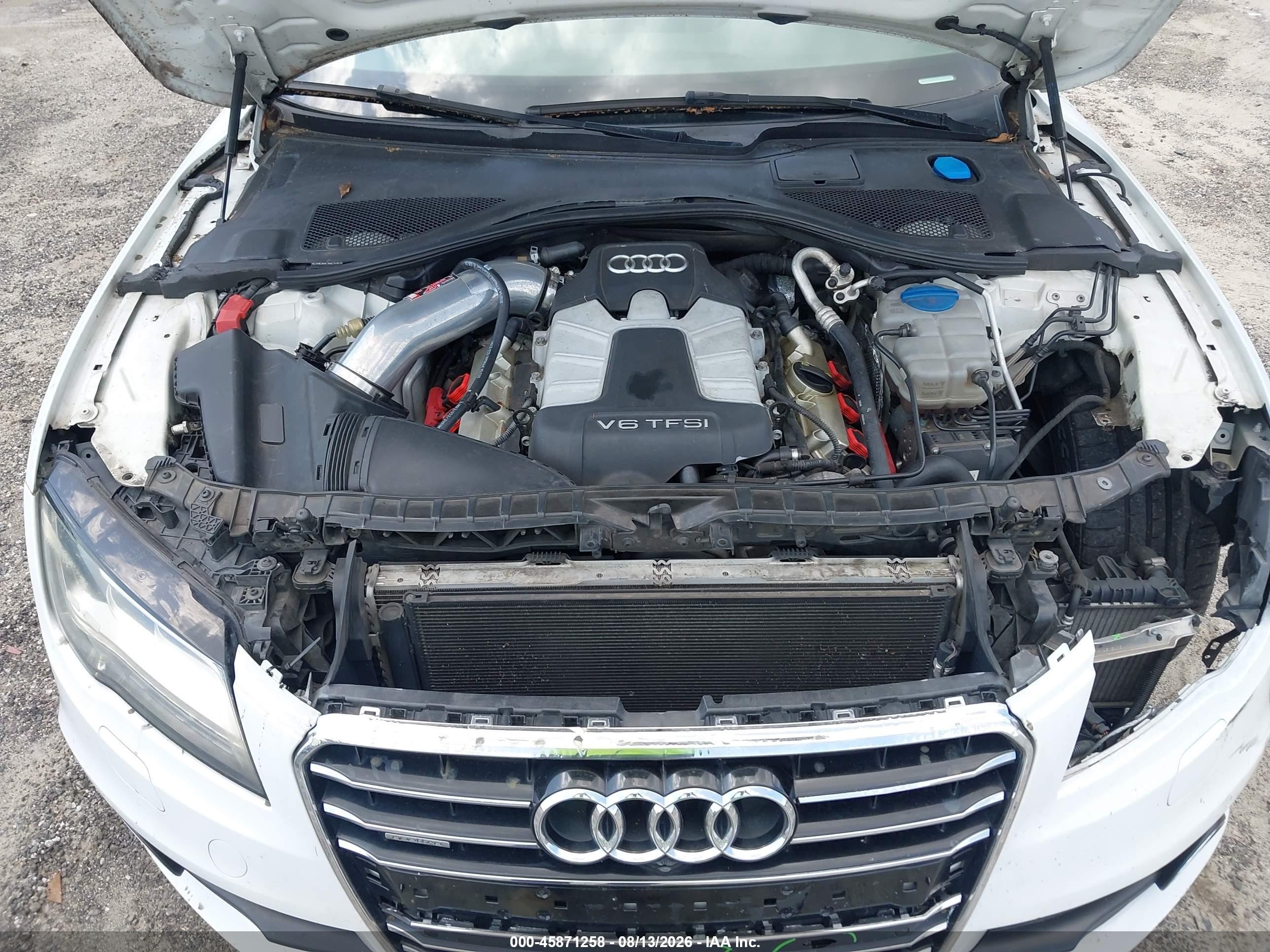 2014 Audi A7 3.0t Premium Plus White vin: WAU2GAFC0EN029128