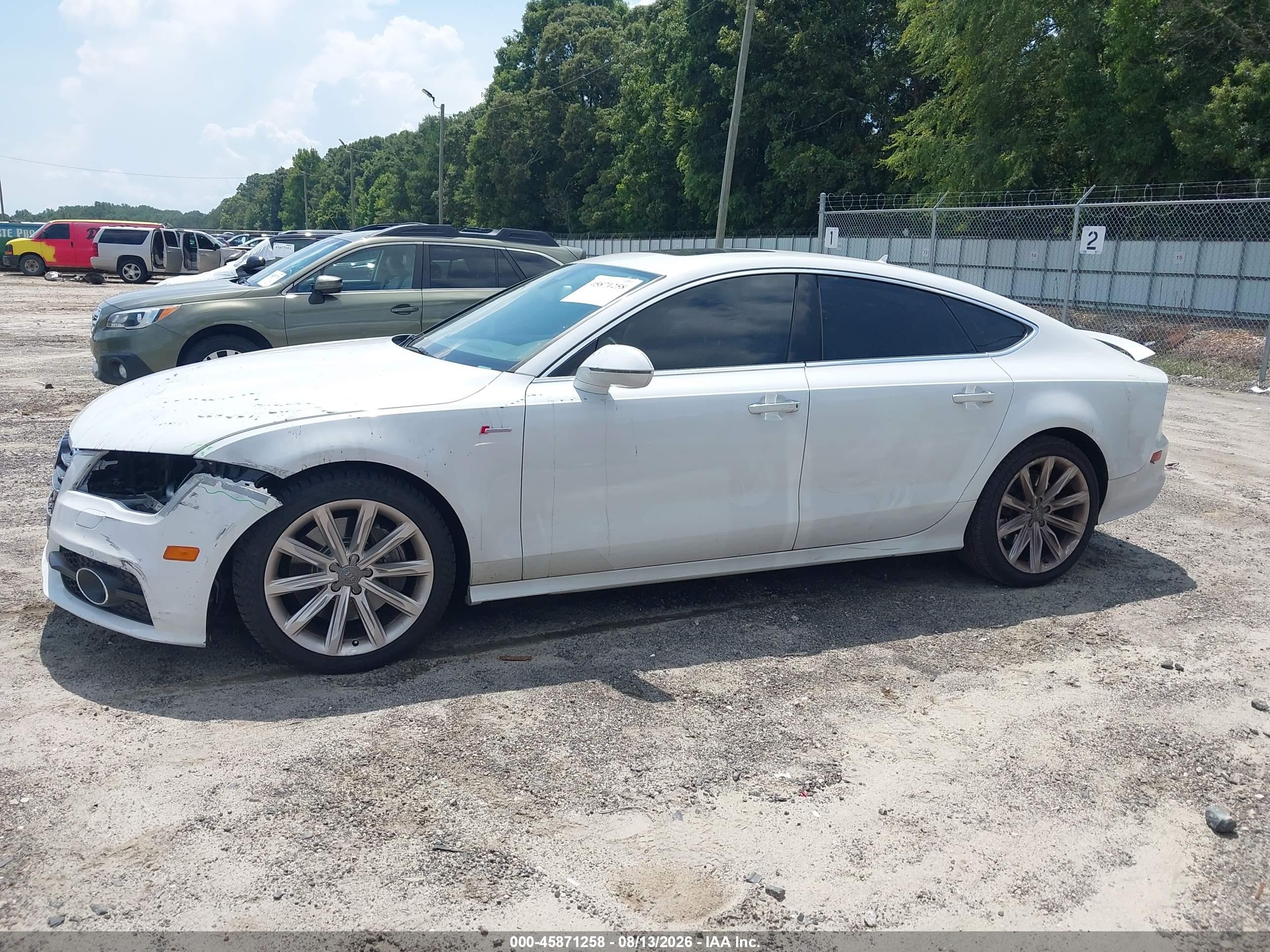 2014 Audi A7 3.0t Premium Plus White vin: WAU2GAFC0EN029128