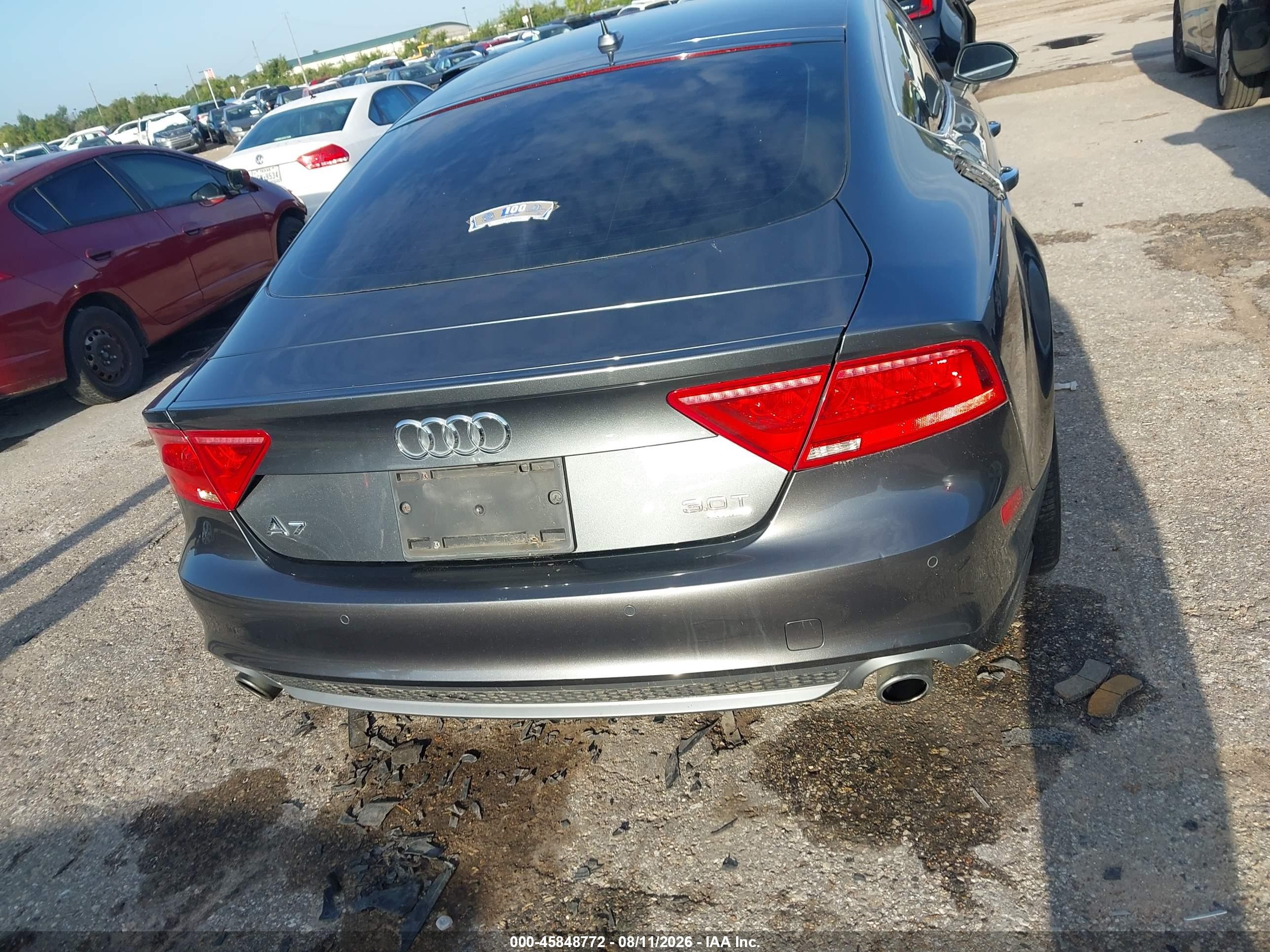 2012 Audi A7 3.0 Prestige Gray vin: WAU2GAFC1CN085821