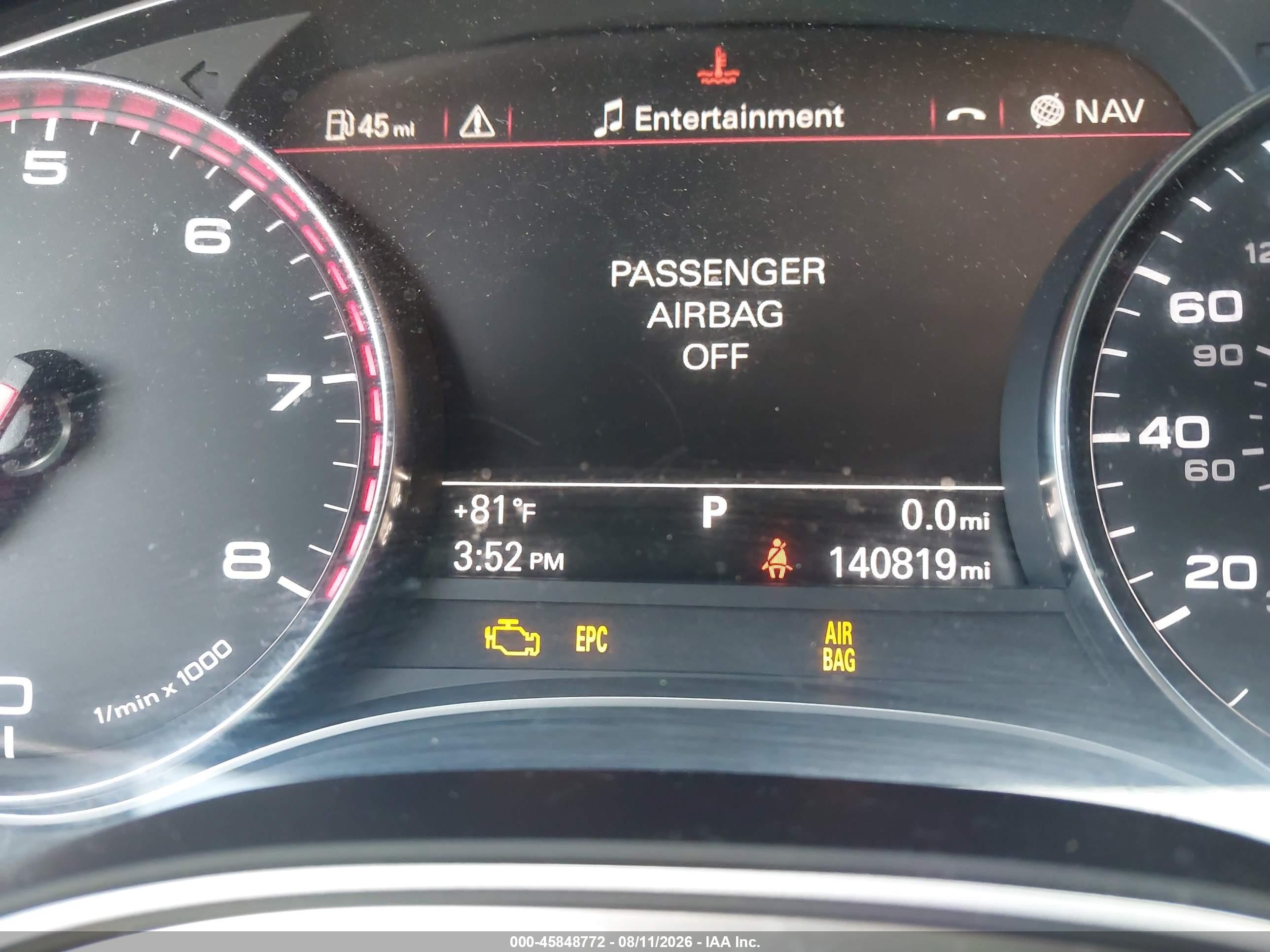 2012 Audi A7 3.0 Prestige Gray vin: WAU2GAFC1CN085821