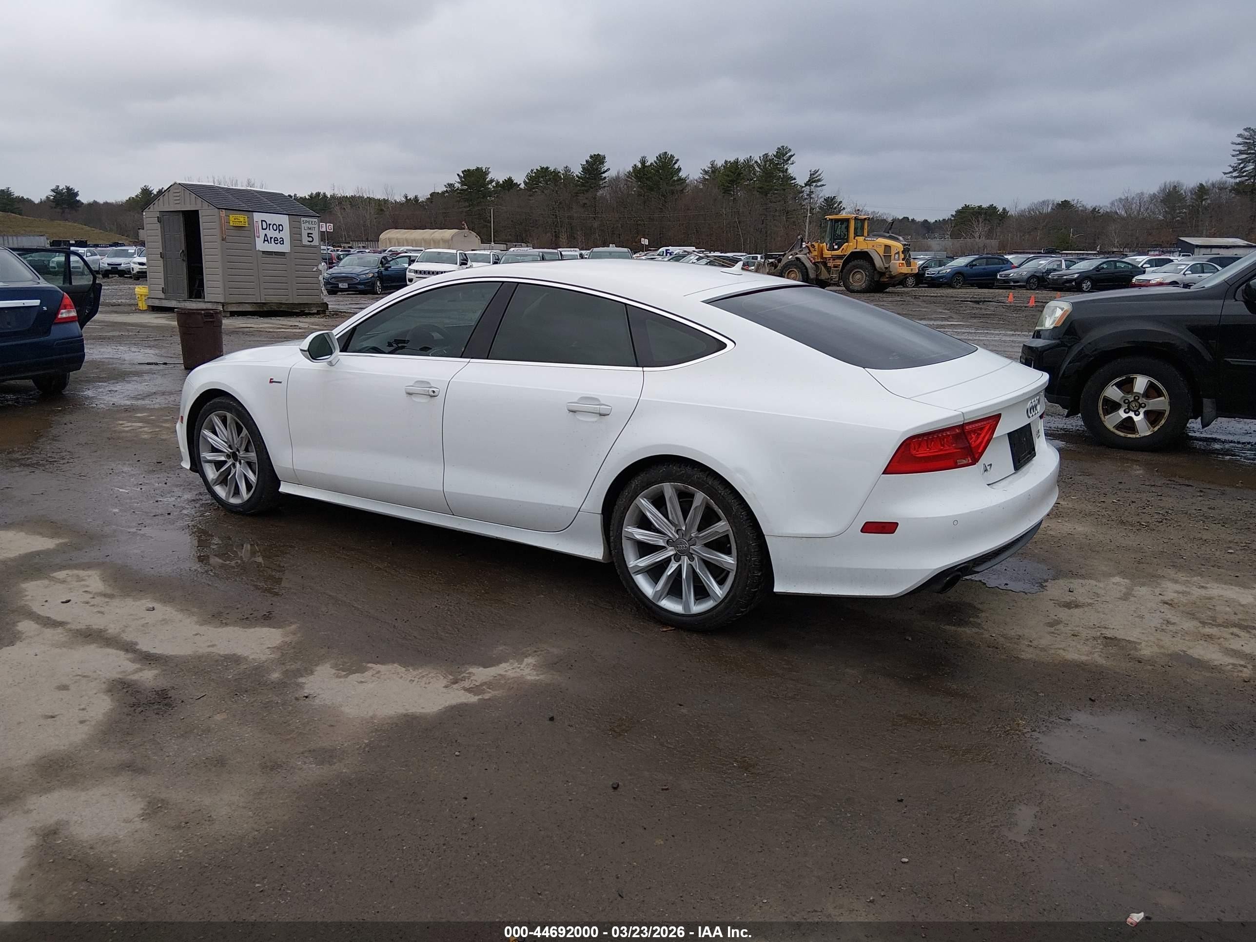 2014 Audi A7 3.0t Premium Plus White vin: WAU2GAFC1EN146328
