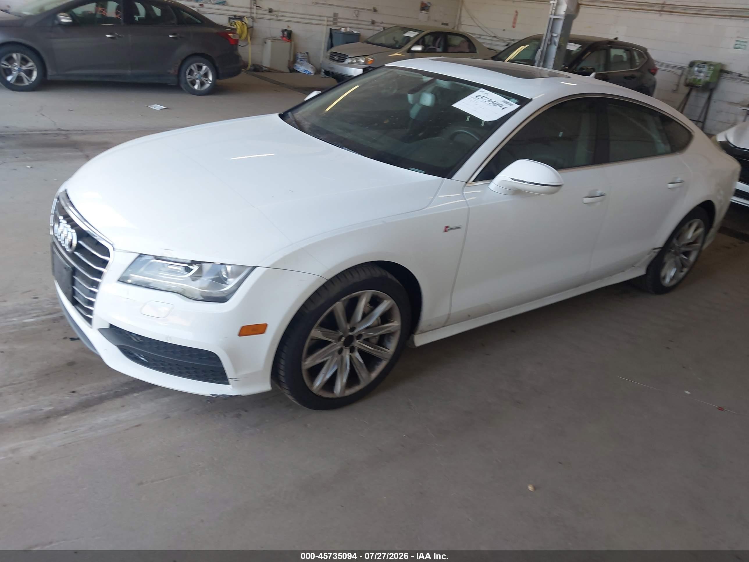 2012 Audi A7 3.0 Prestige White vin: WAU2GAFC2CN082121