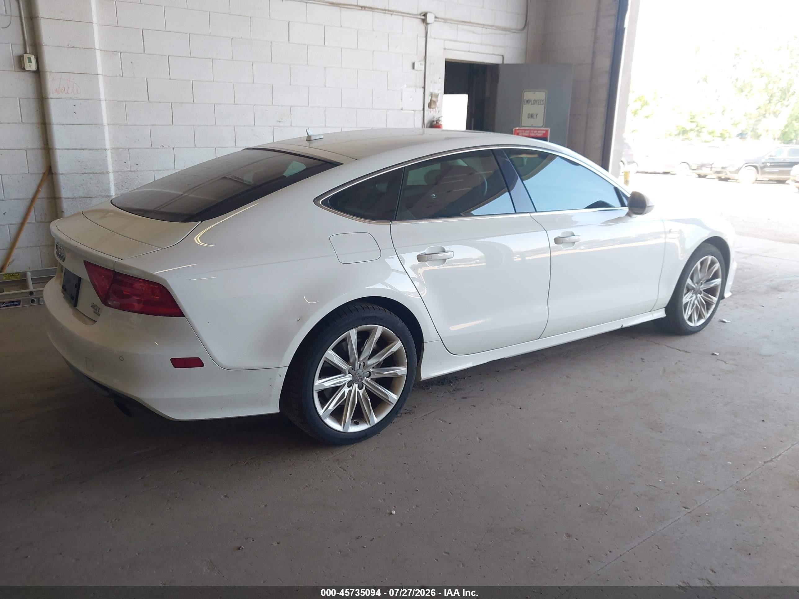2012 Audi A7 3.0 Prestige White vin: WAU2GAFC2CN082121