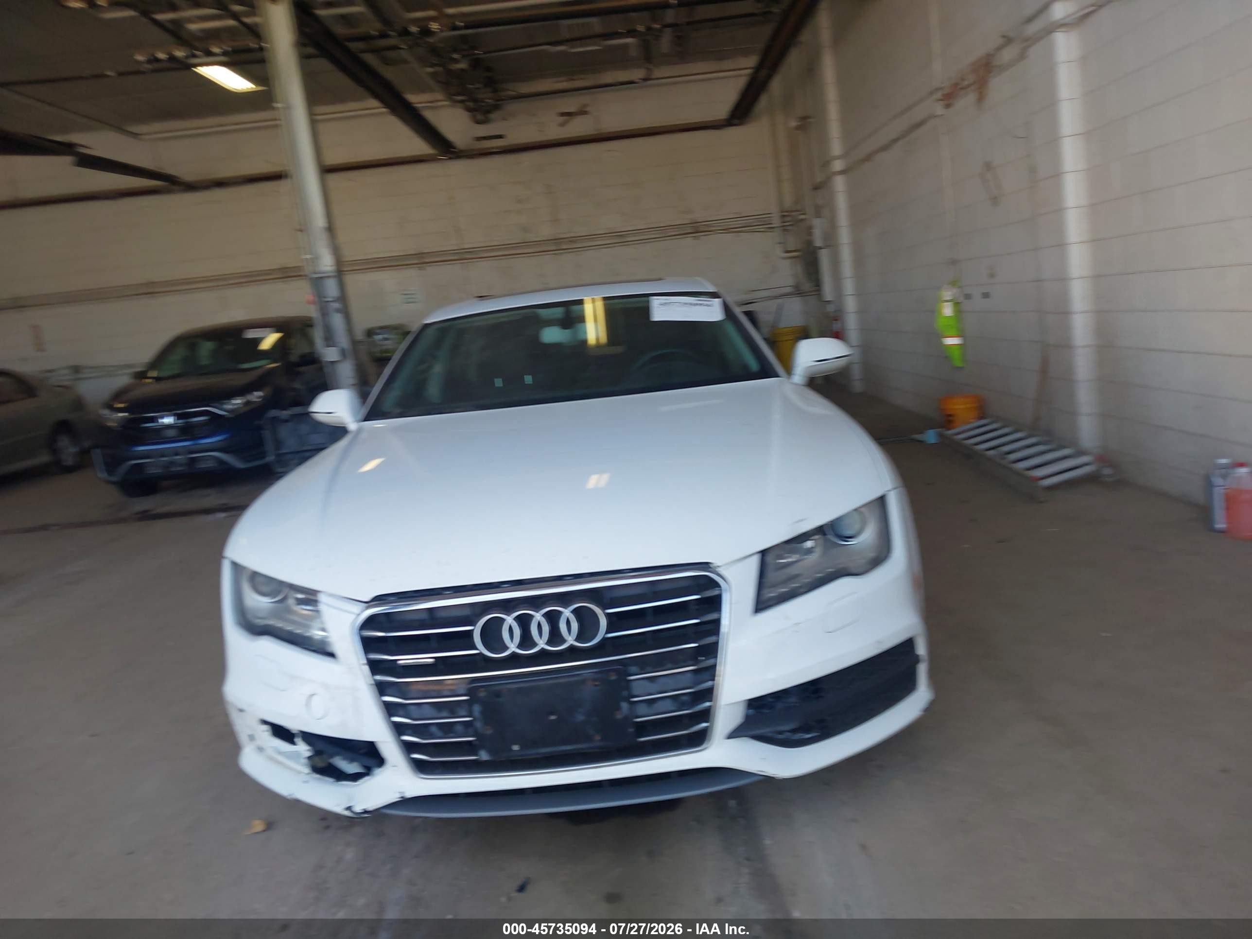 2012 Audi A7 3.0 Prestige White vin: WAU2GAFC2CN082121