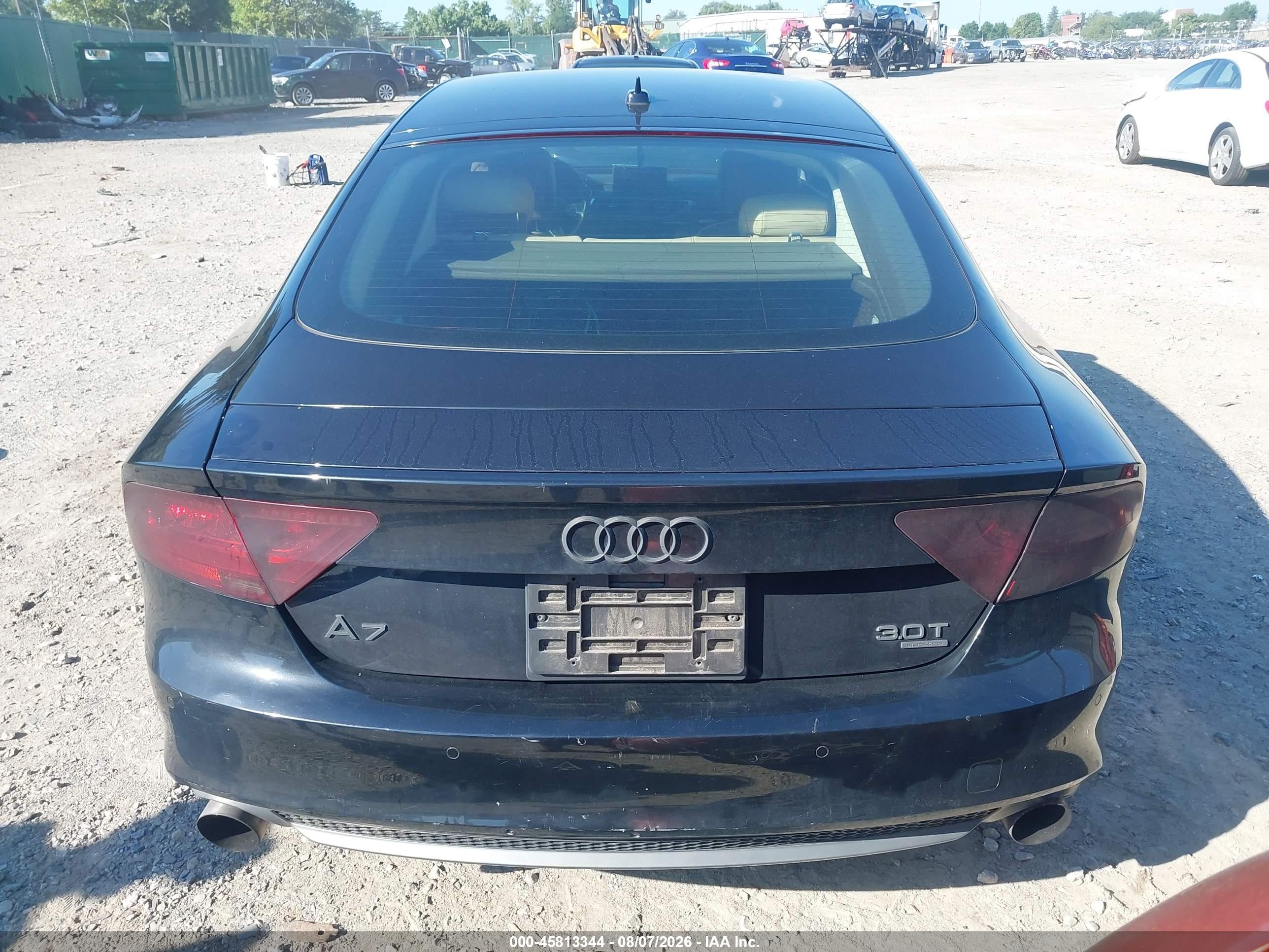 2012 Audi A7 3.0 Prestige Black vin: WAU2GAFC2CN089019