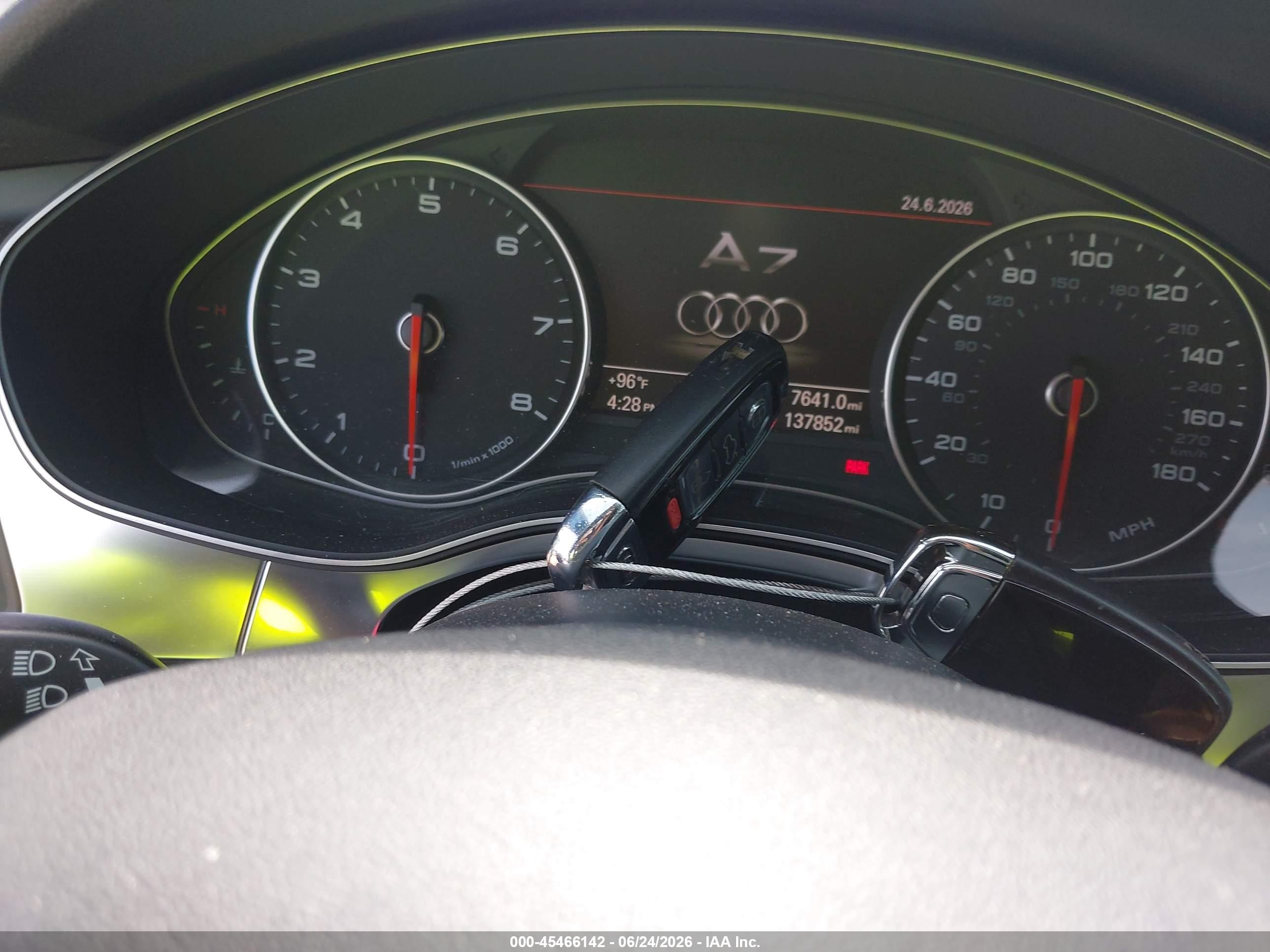 2013 Audi A7 3.0t Premium Серый vin: WAU2GAFC2DN009817