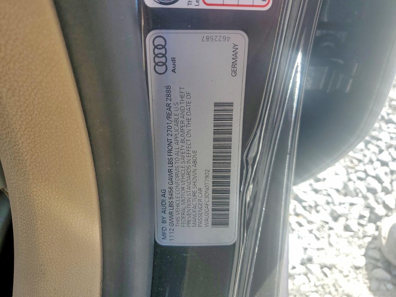 2013 Audi A7 Prestige Угольный vin: WAU2GAFC3DN077902