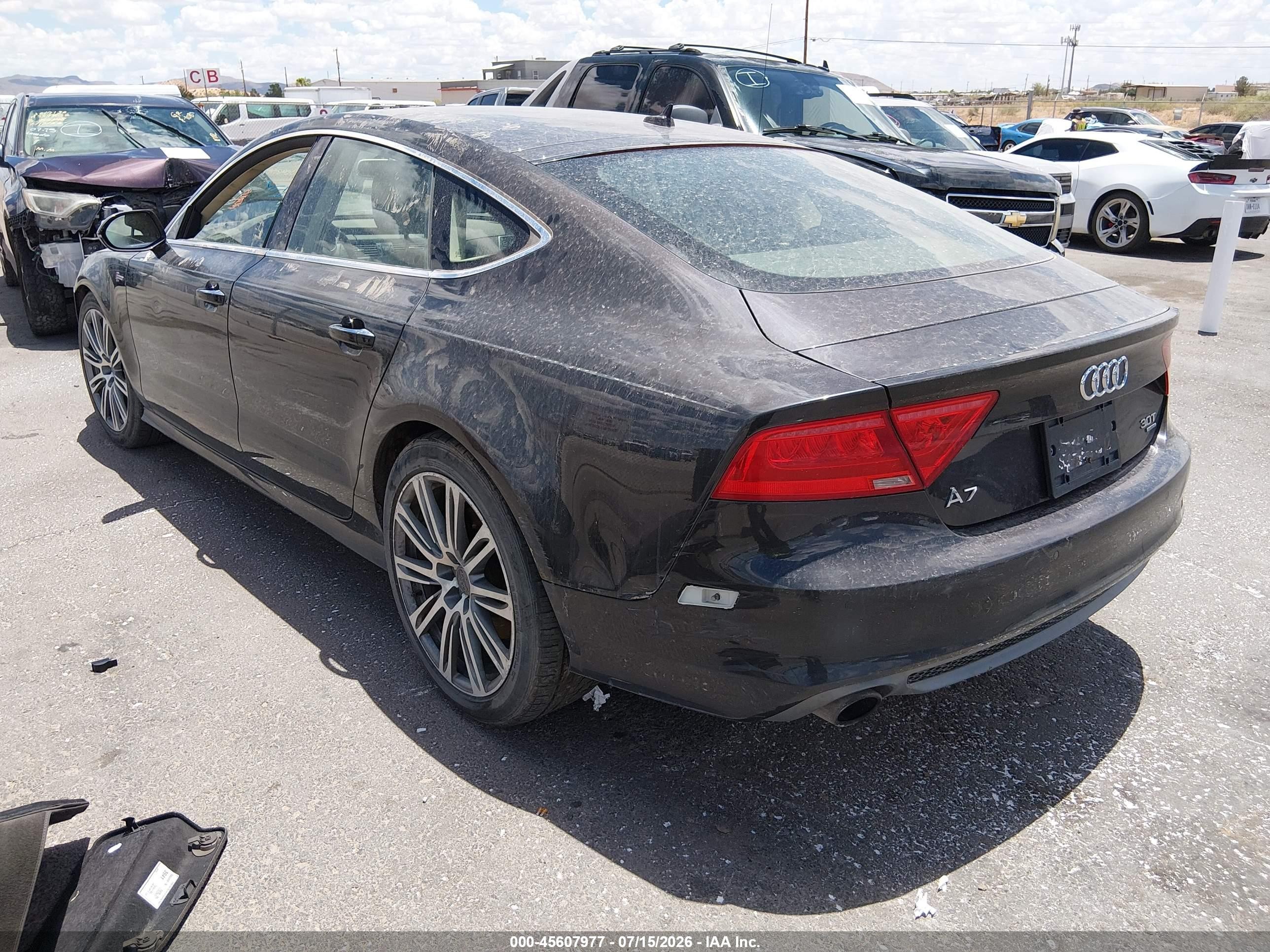 2013 Audi A7 3.0t Premium Black vin: WAU2GAFC3DN126385