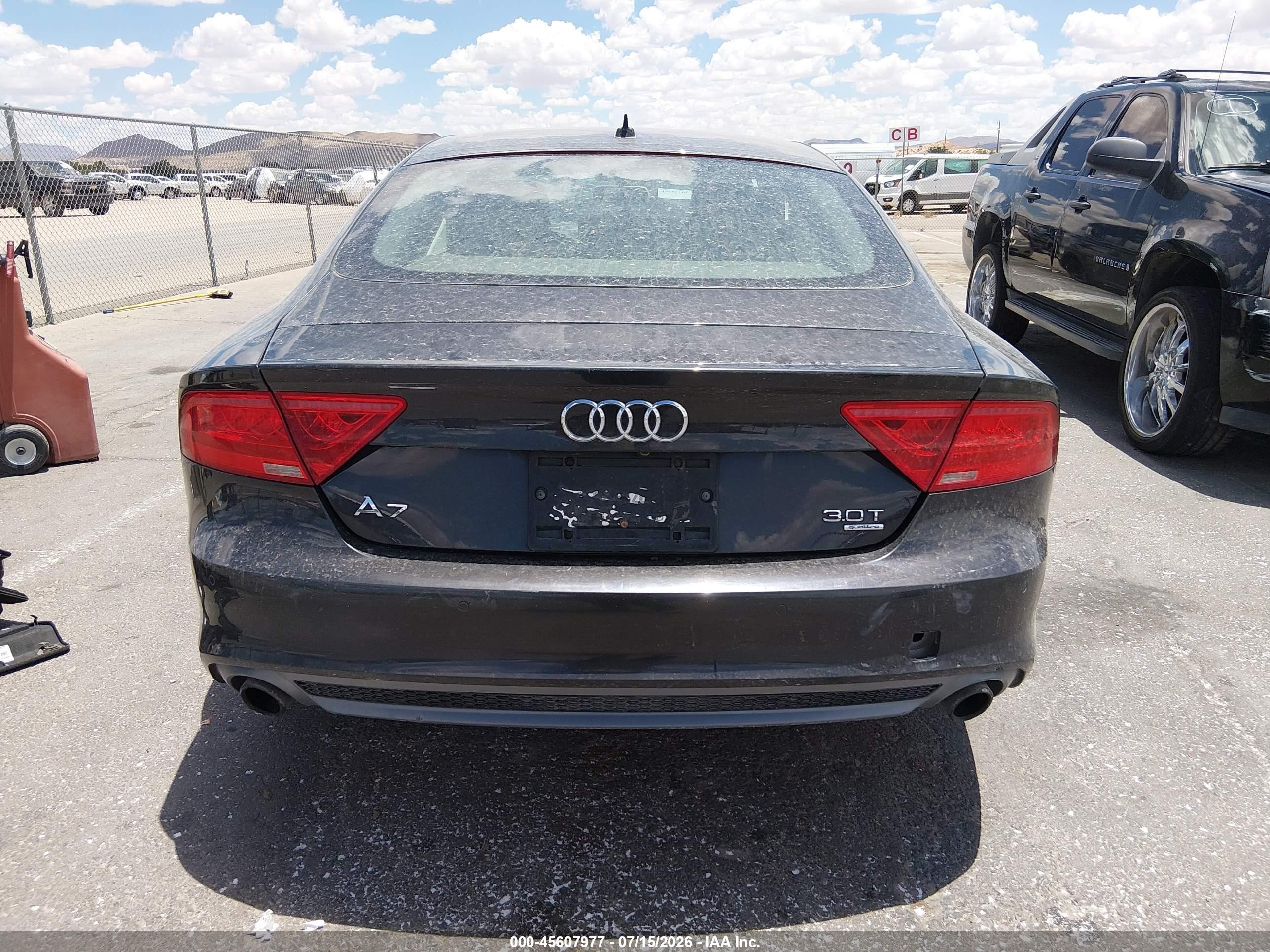 2013 Audi A7 3.0t Premium Black vin: WAU2GAFC3DN126385