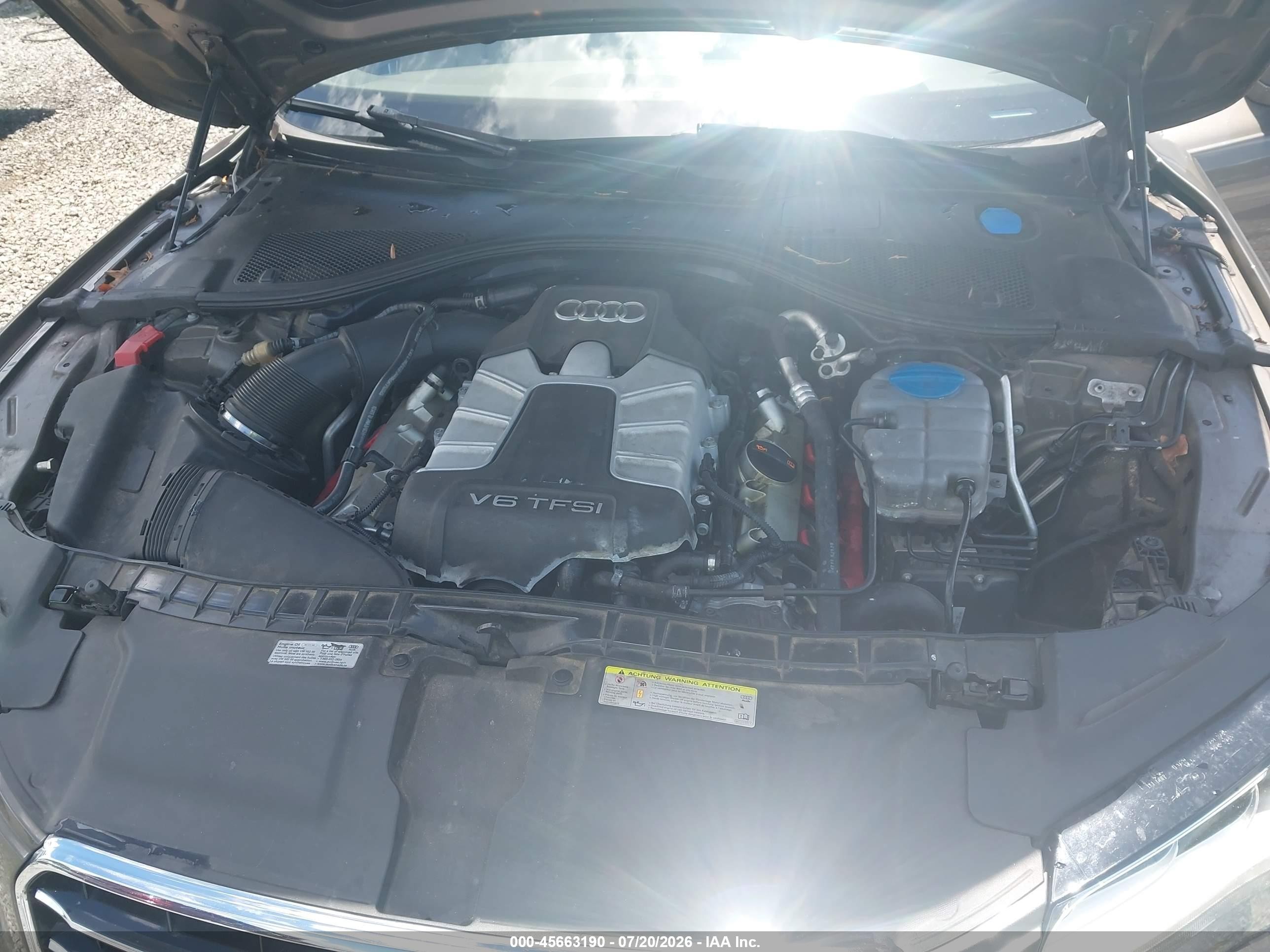 2012 Audi A7 3.0 Prestige Gray vin: WAU2GAFC4CN144036
