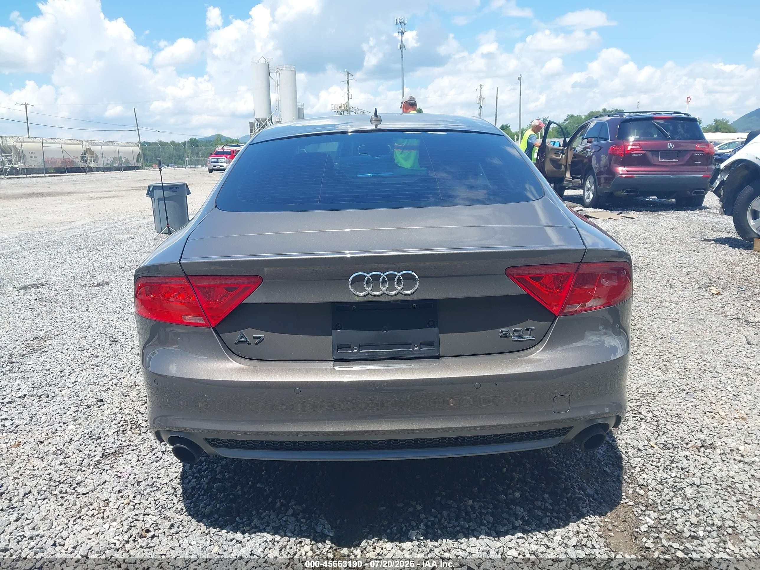 2012 Audi A7 3.0 Prestige Gray vin: WAU2GAFC4CN144036