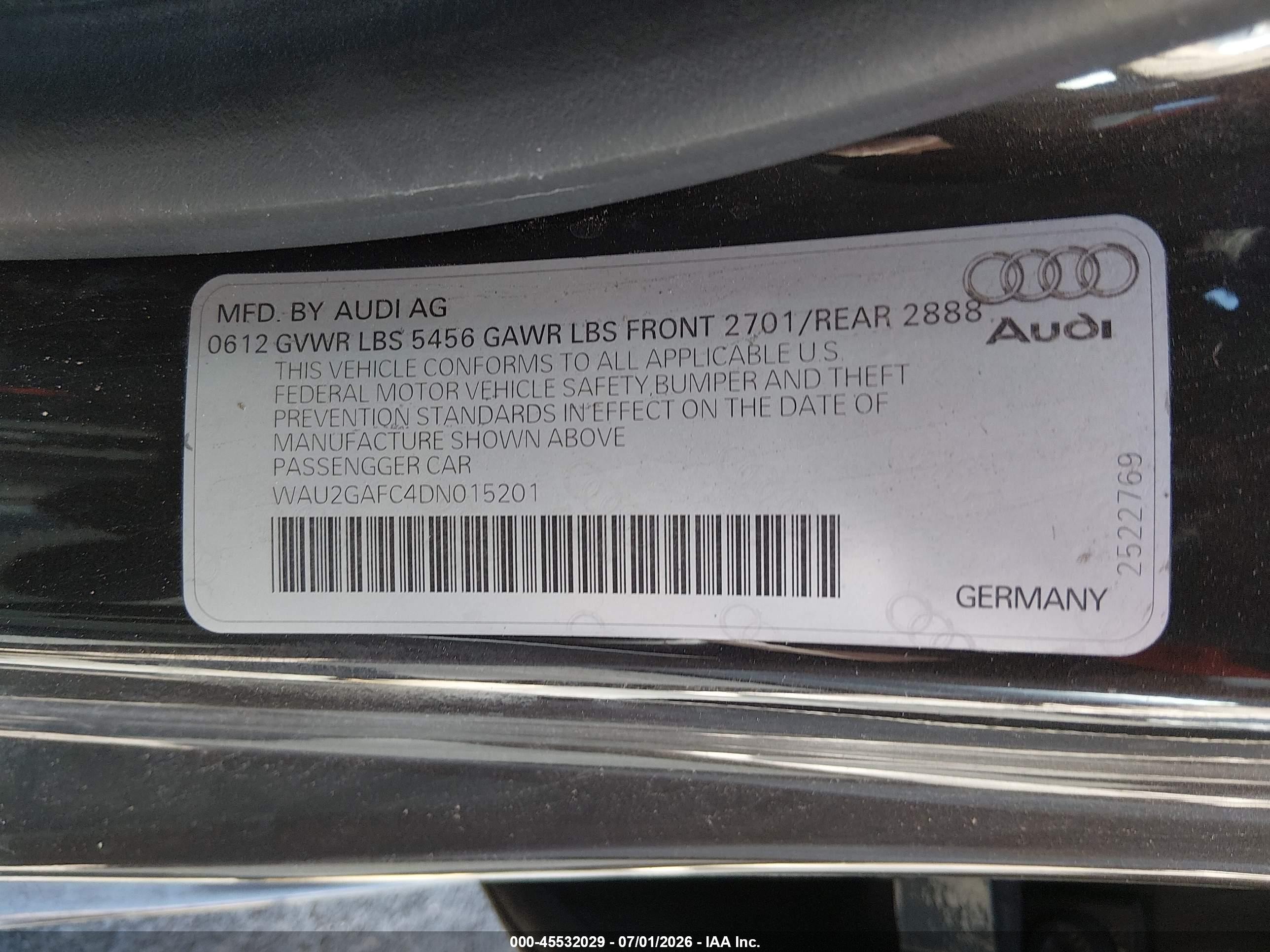2013 Audi A7 3.0t Premium Brown vin: WAU2GAFC4DN015201