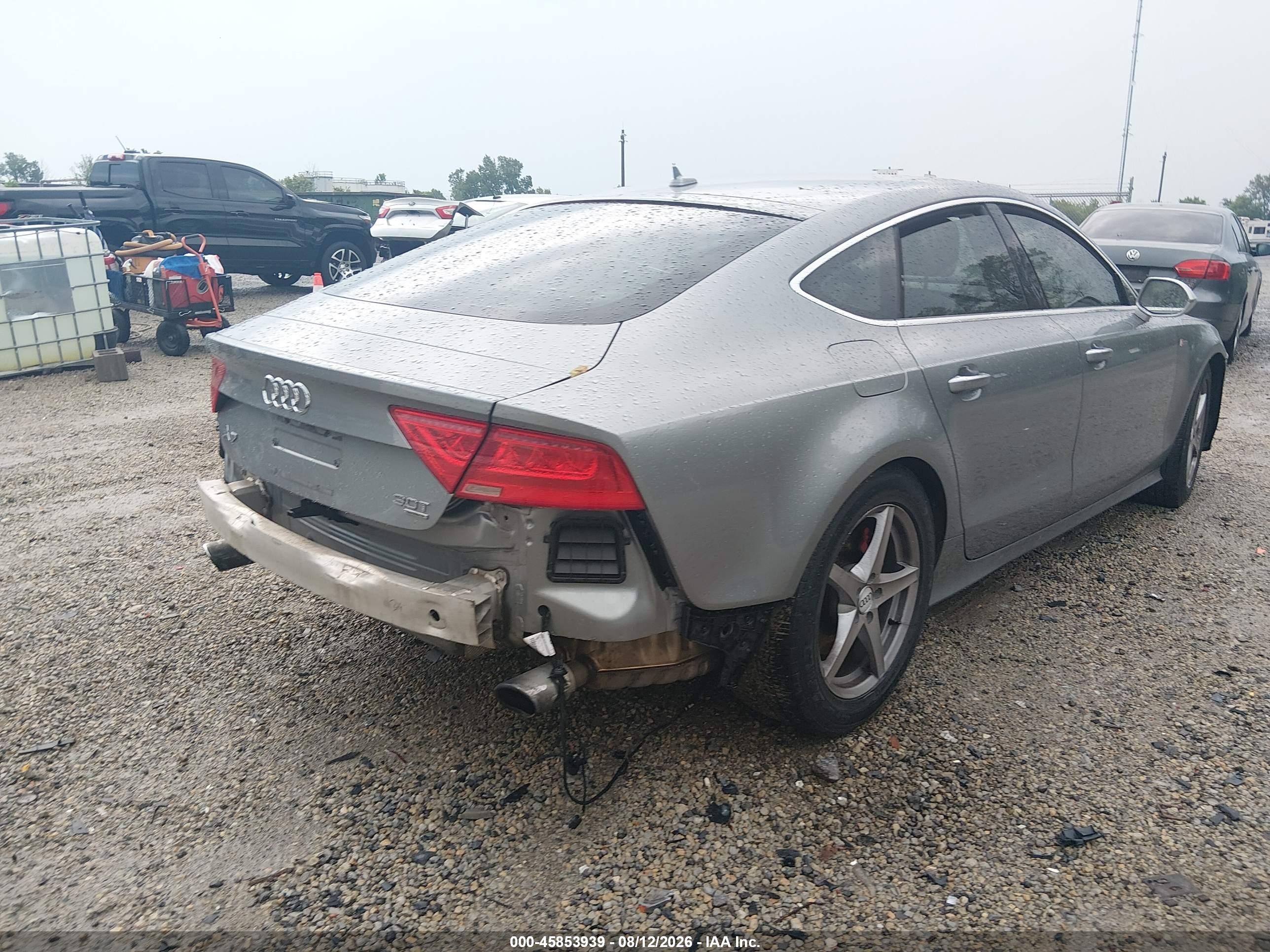 2012 Audi A7 3.0 Prestige Серый vin: WAU2GAFC5CN053101