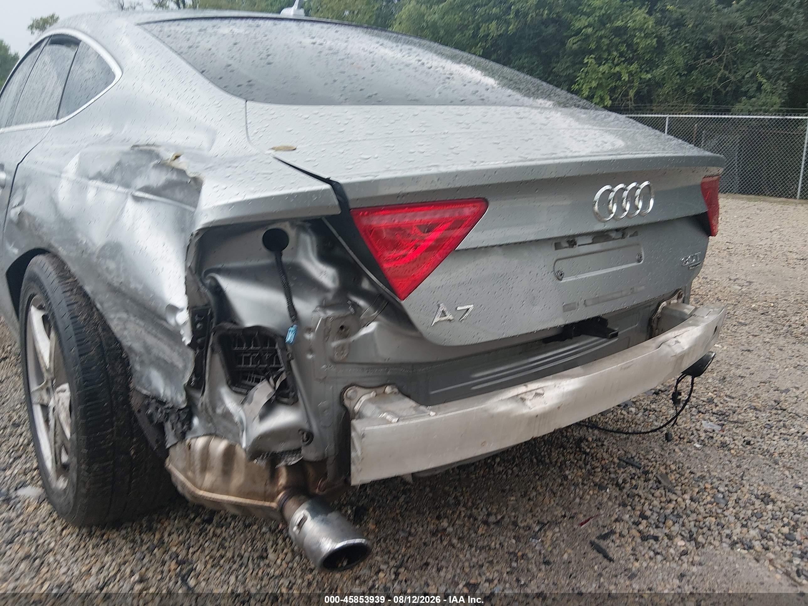 2012 Audi A7 3.0 Prestige Серый vin: WAU2GAFC5CN053101