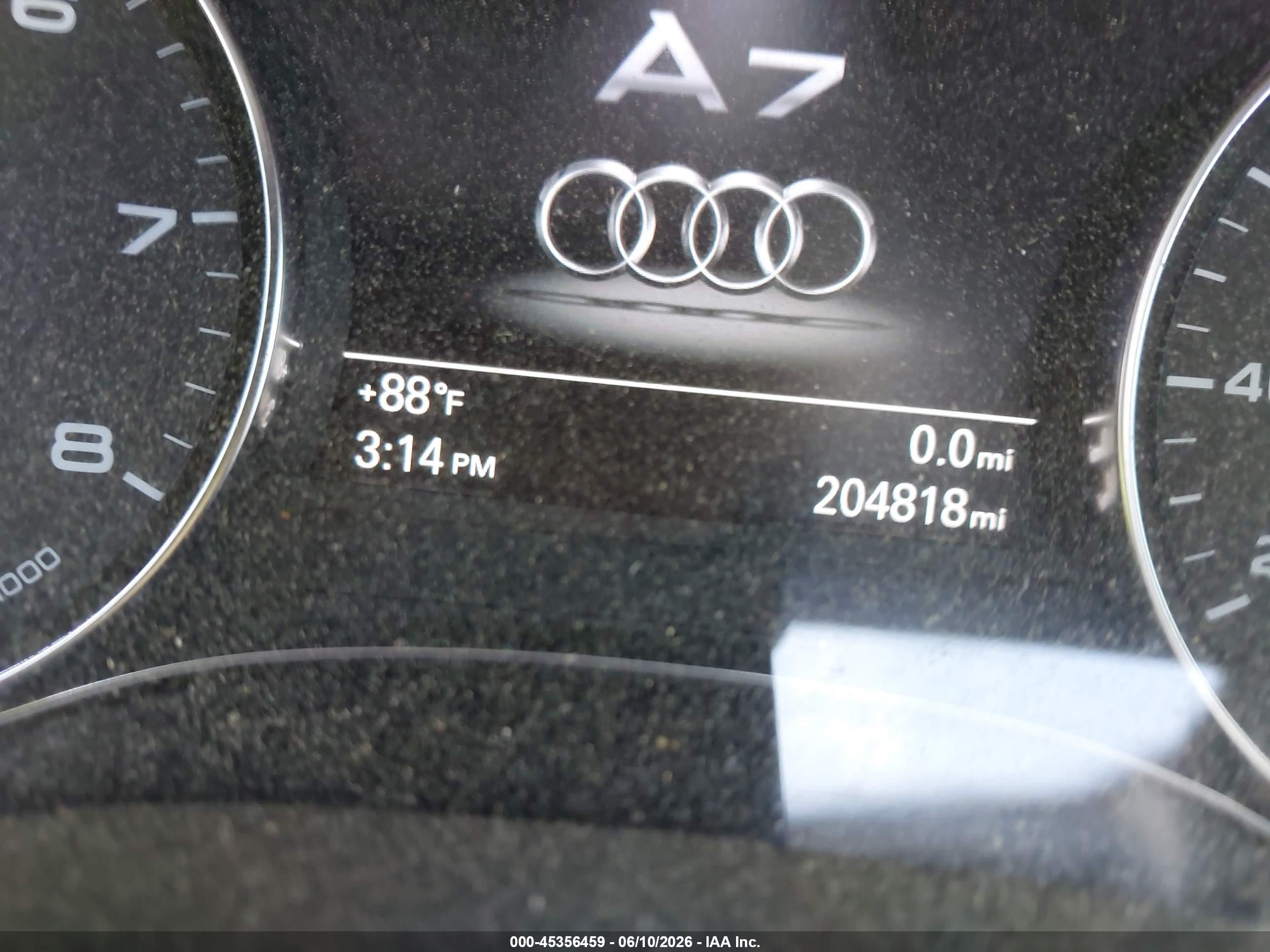 2012 Audi A7 3.0 Prestige Black vin: WAU2GAFC5CN100336