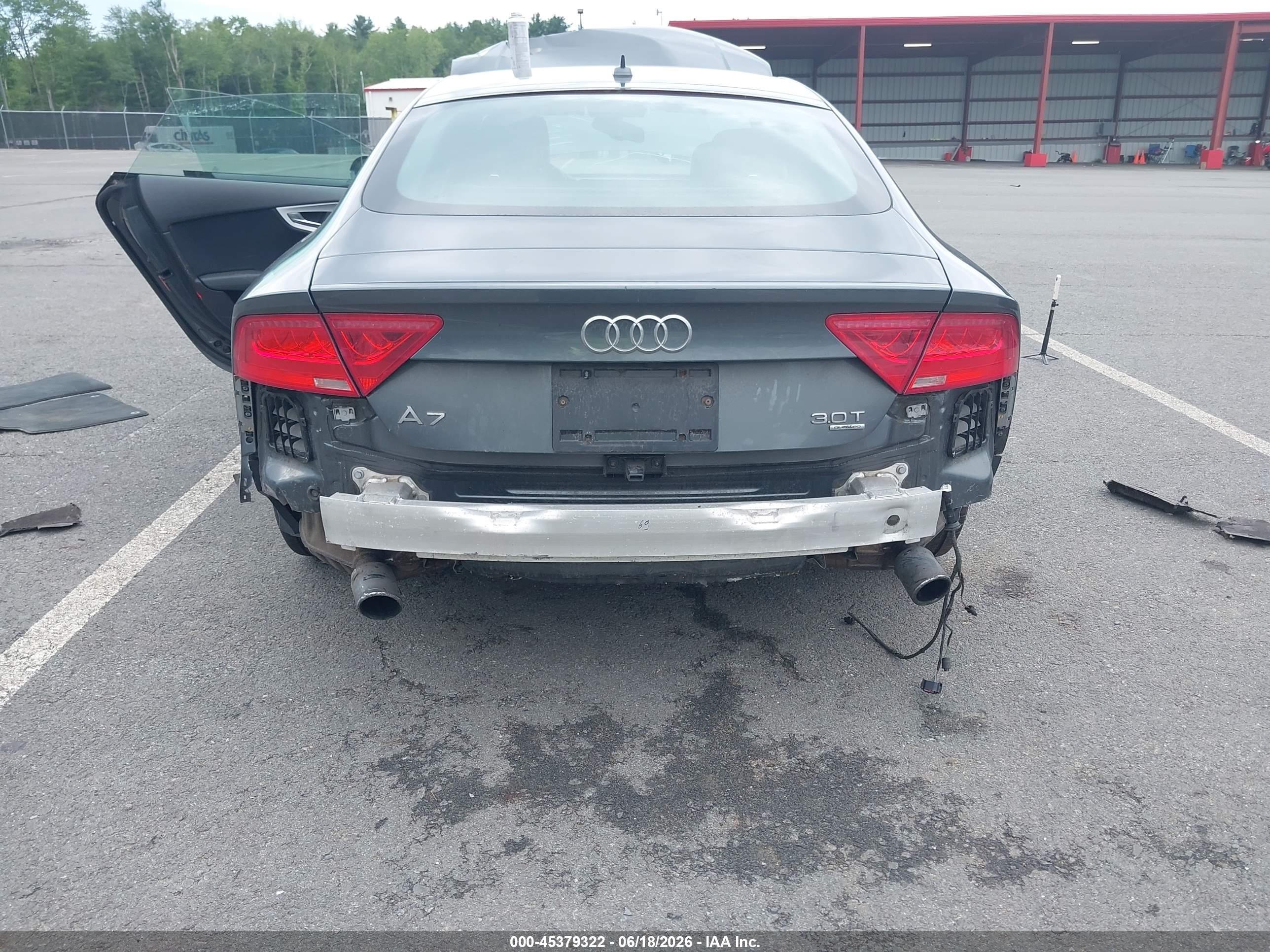 2012 Audi A7 3.0 Prestige Gray vin: WAU2GAFC5CN169592