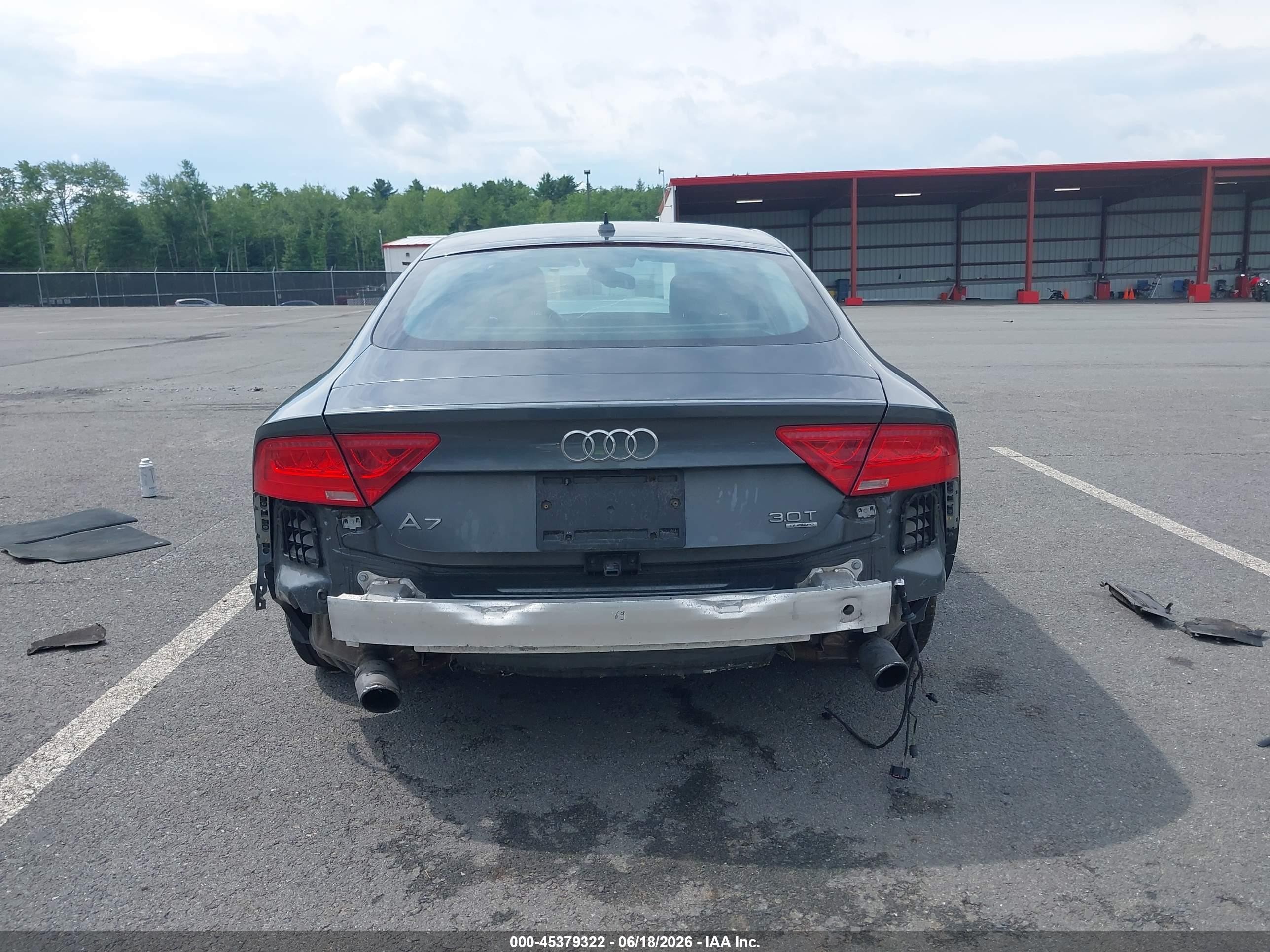 2012 Audi A7 3.0 Prestige Gray vin: WAU2GAFC5CN169592