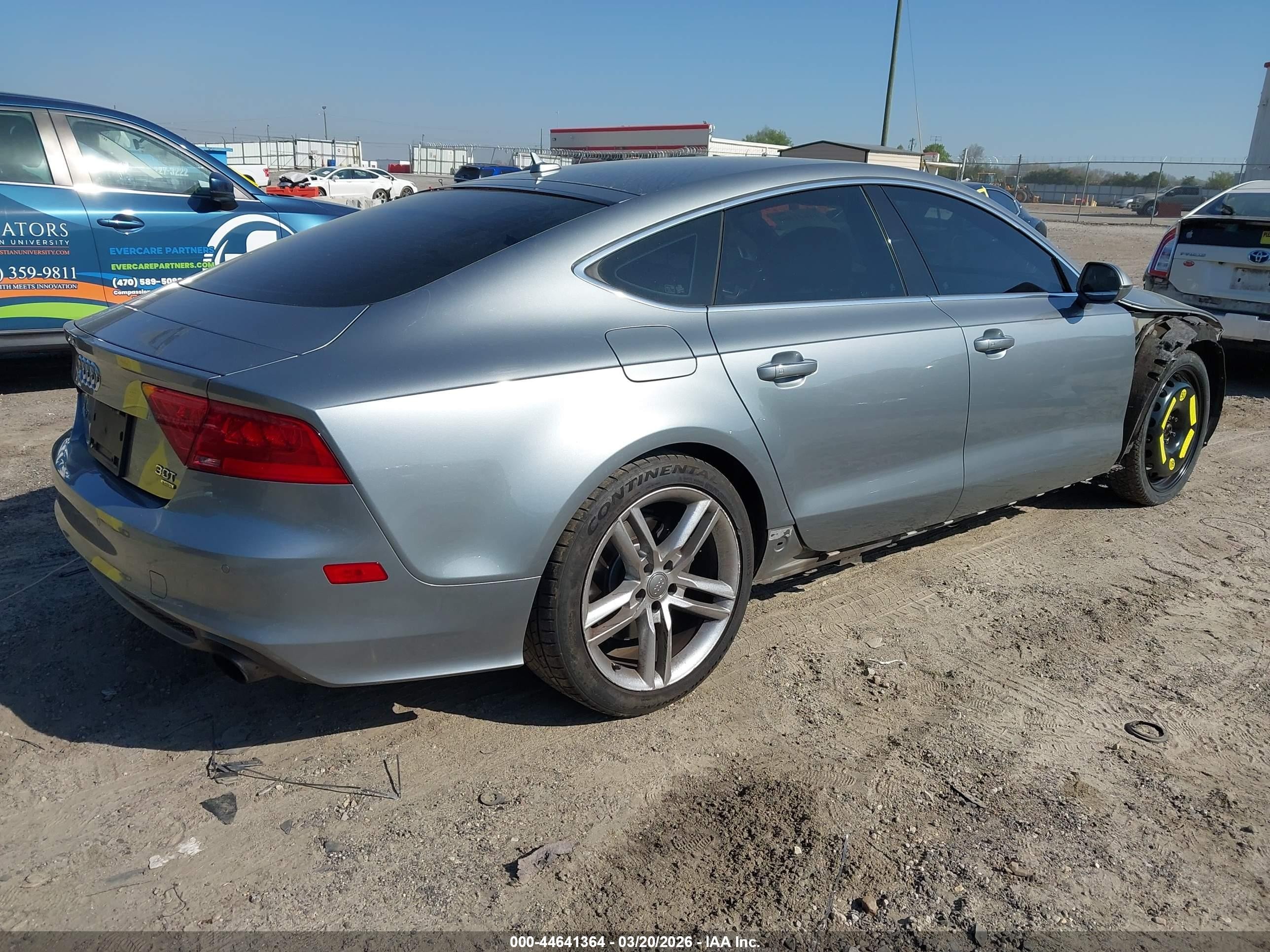 2013 Audi A7 3.0t Premium Серебряный vin: WAU2GAFC6DN112304