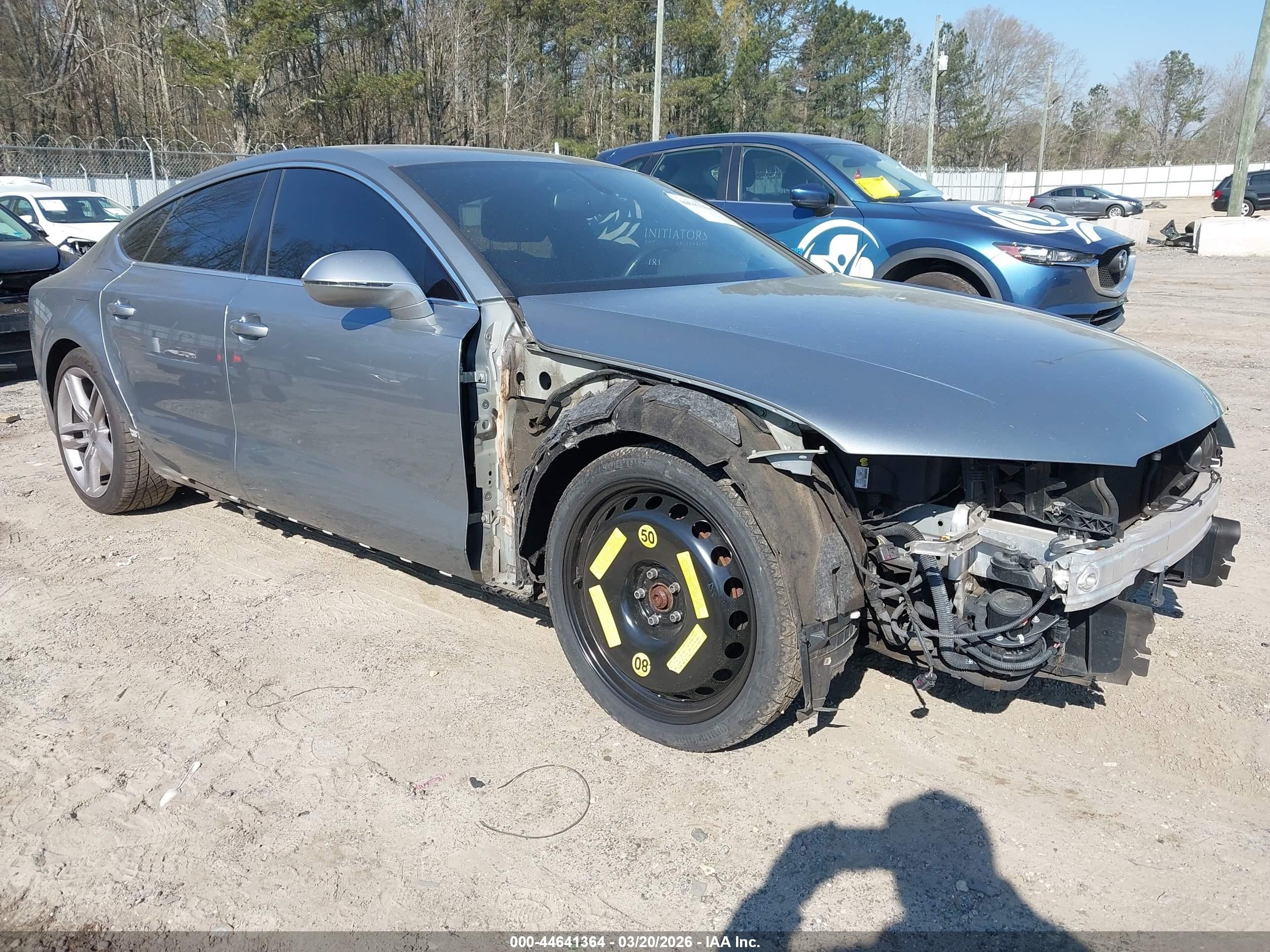 2013 Audi A7 3.0t Premium Серебряный vin: WAU2GAFC6DN112304