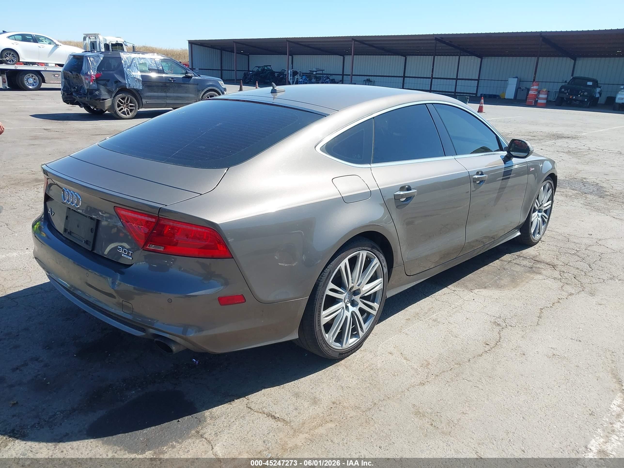 2013 Audi A7 3.0t Premium Gray vin: WAU2GAFC6DN155878
