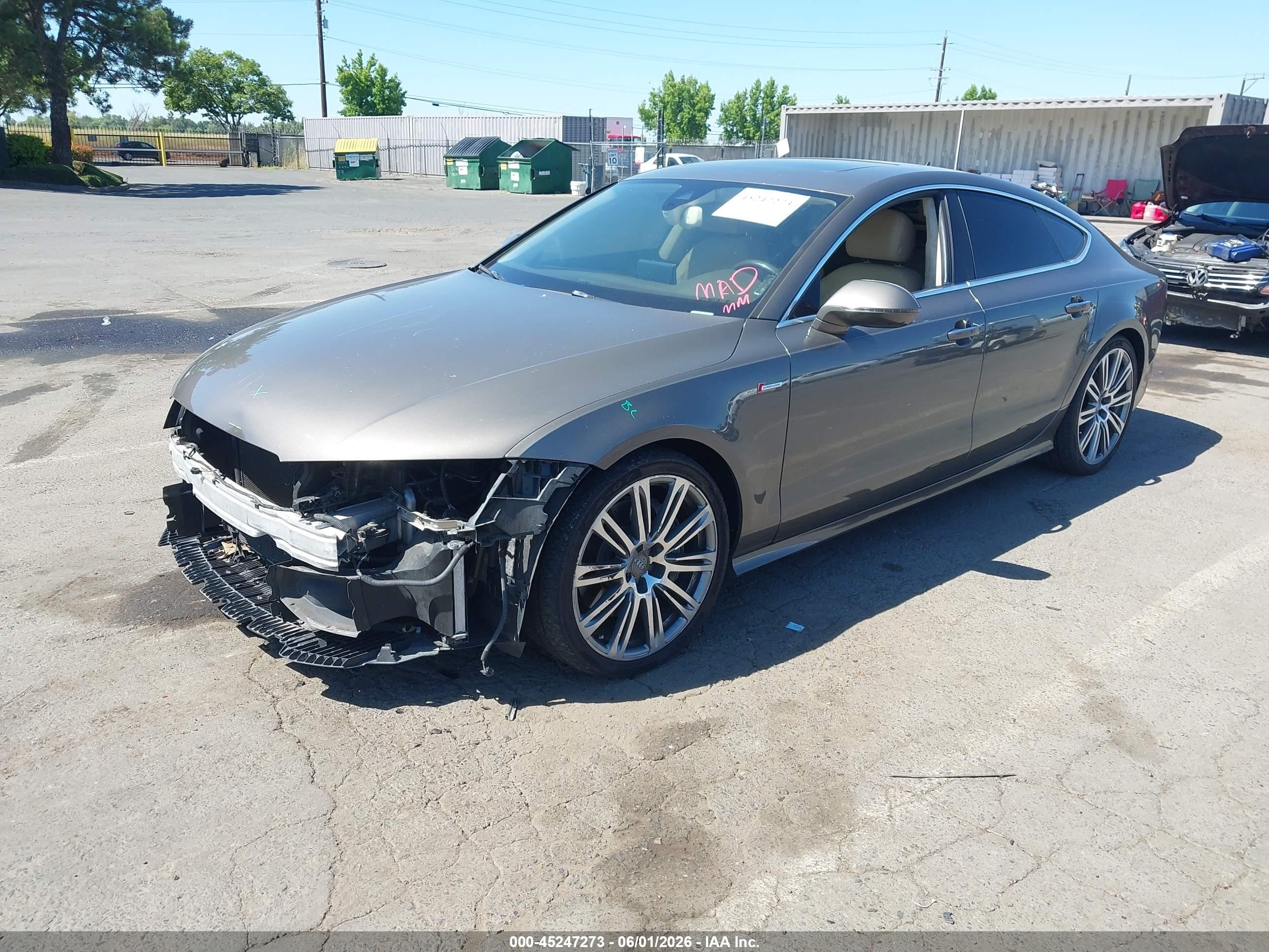 2013 Audi A7 3.0t Premium Gray vin: WAU2GAFC6DN155878