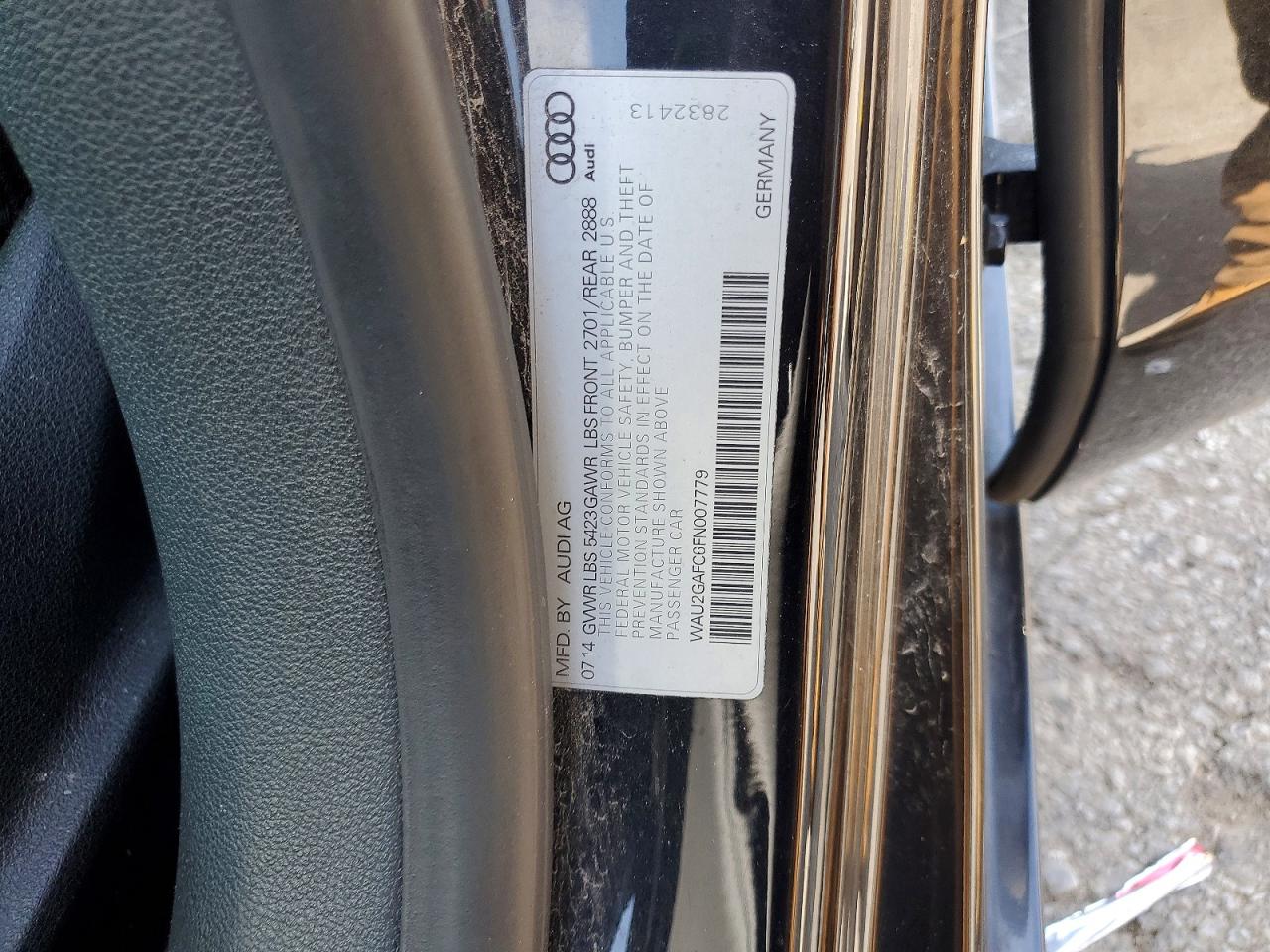 2015 Audi A7 Prestige Black vin: WAU2GAFC6FN007779