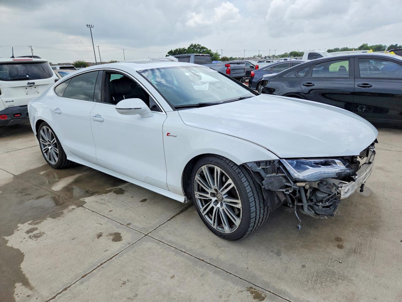 2012 Audi A7 Prestige White vin: WAU2GAFC7CN098413