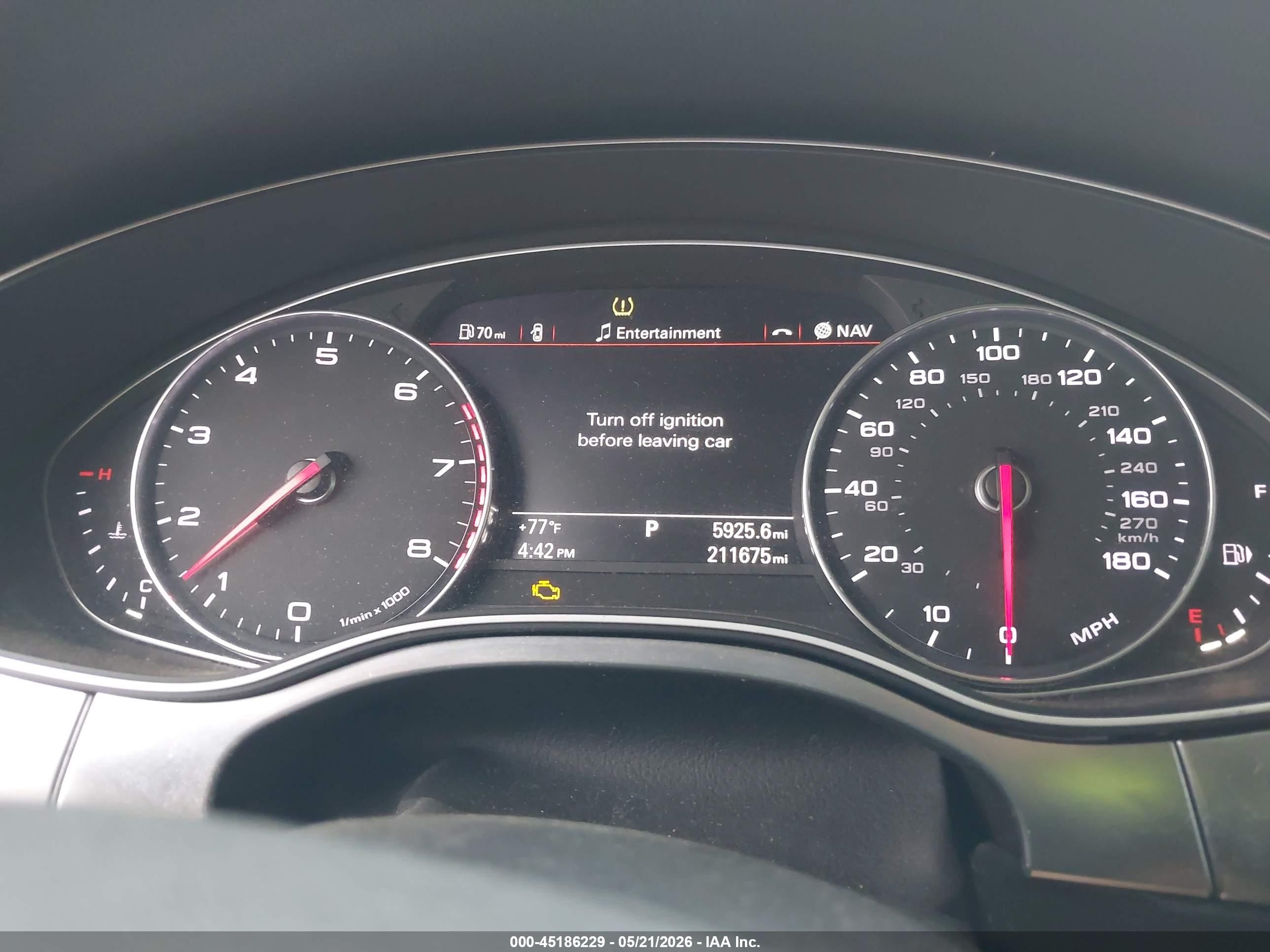 2013 Audi A7 3.0t Premium Белый vin: WAU2GAFC7DN081855