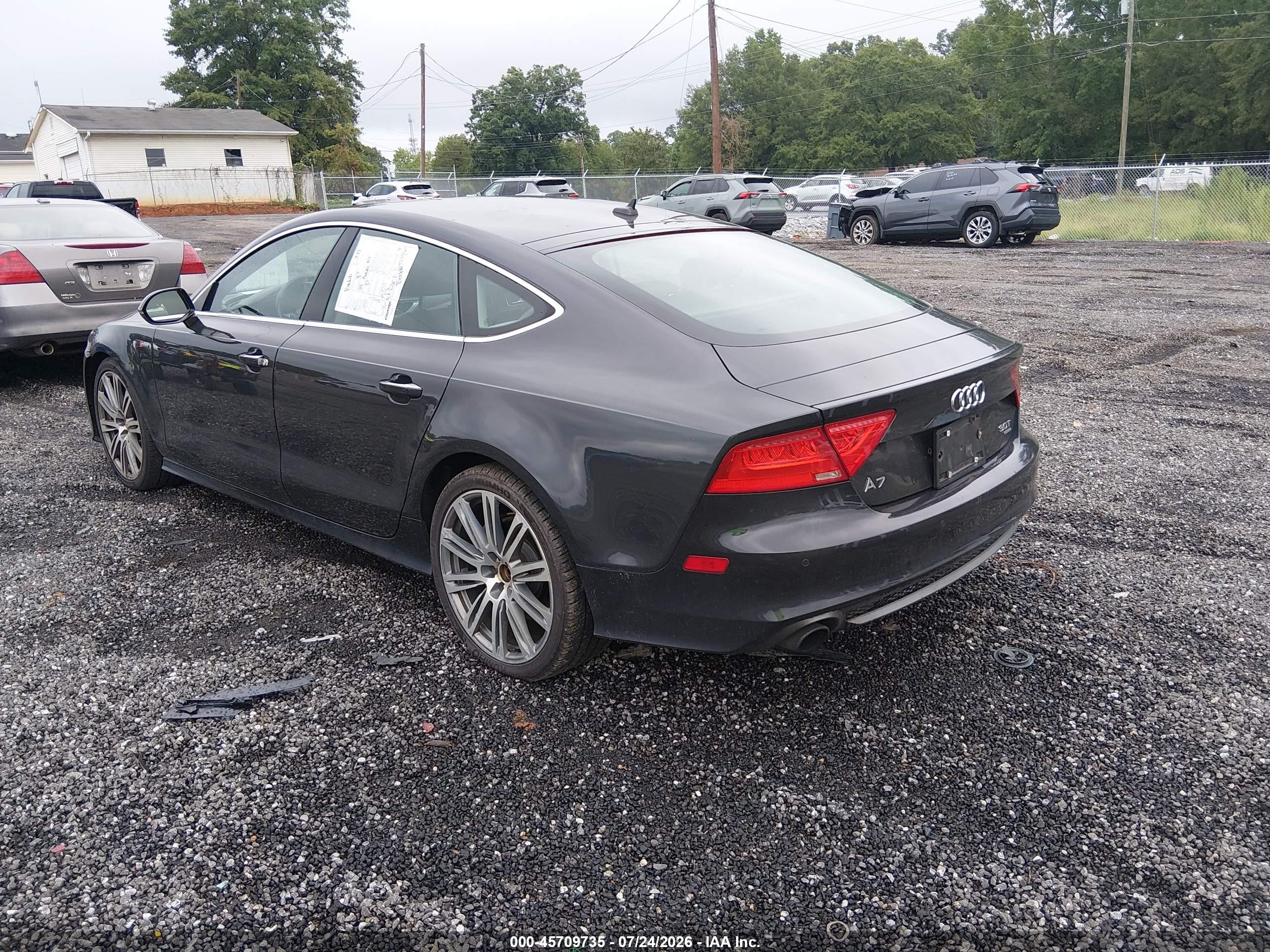 2014 Audi A7 3.0t Premium Plus Gray vin: WAU2GAFC7EN025898