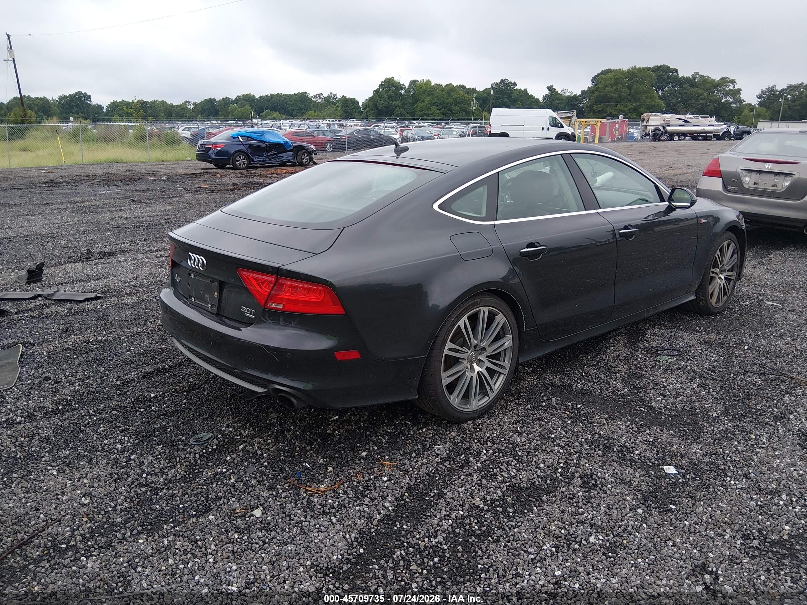 2014 Audi A7 3.0t Premium Plus Gray vin: WAU2GAFC7EN025898