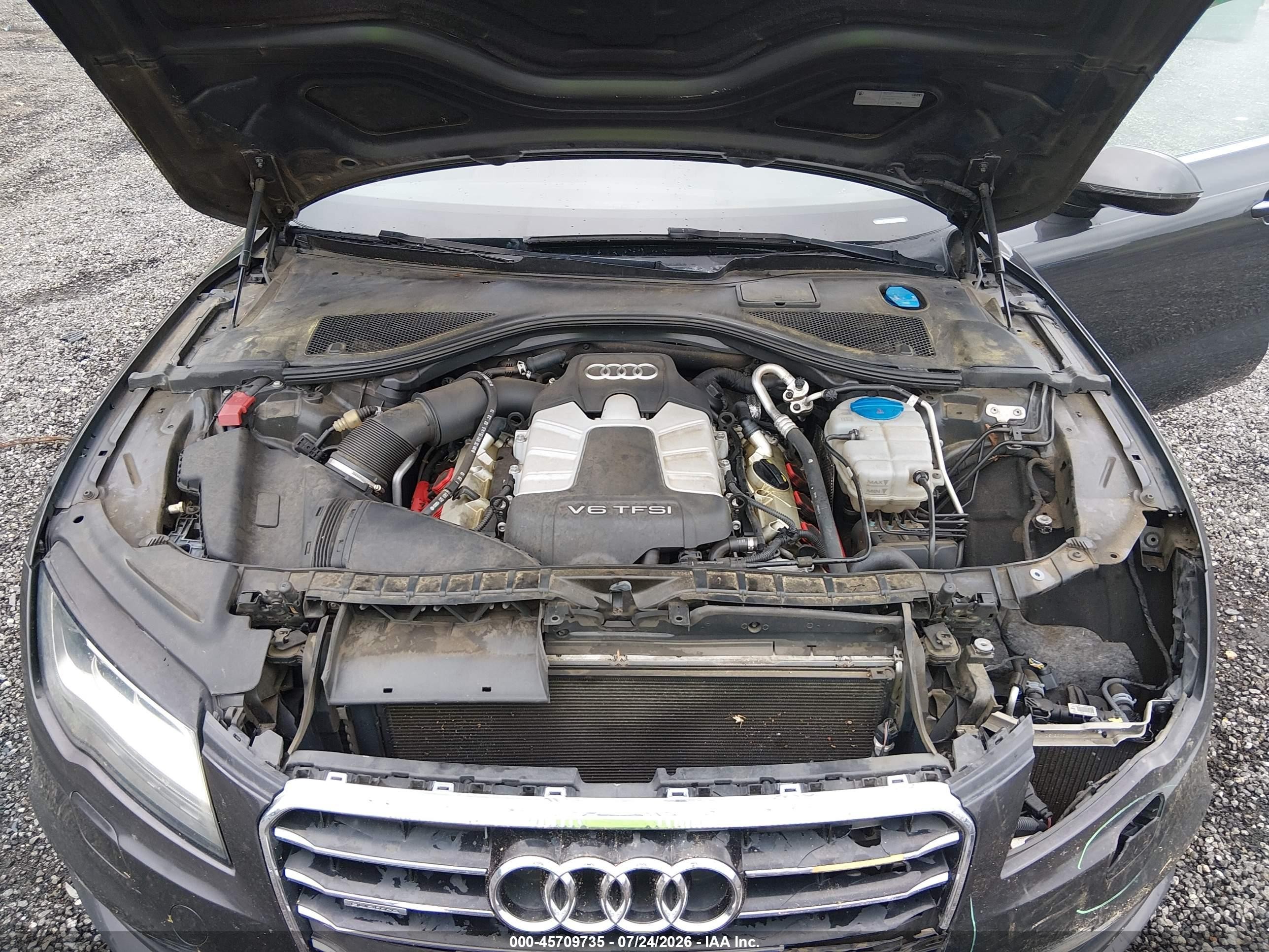 2014 Audi A7 3.0t Premium Plus Gray vin: WAU2GAFC7EN025898