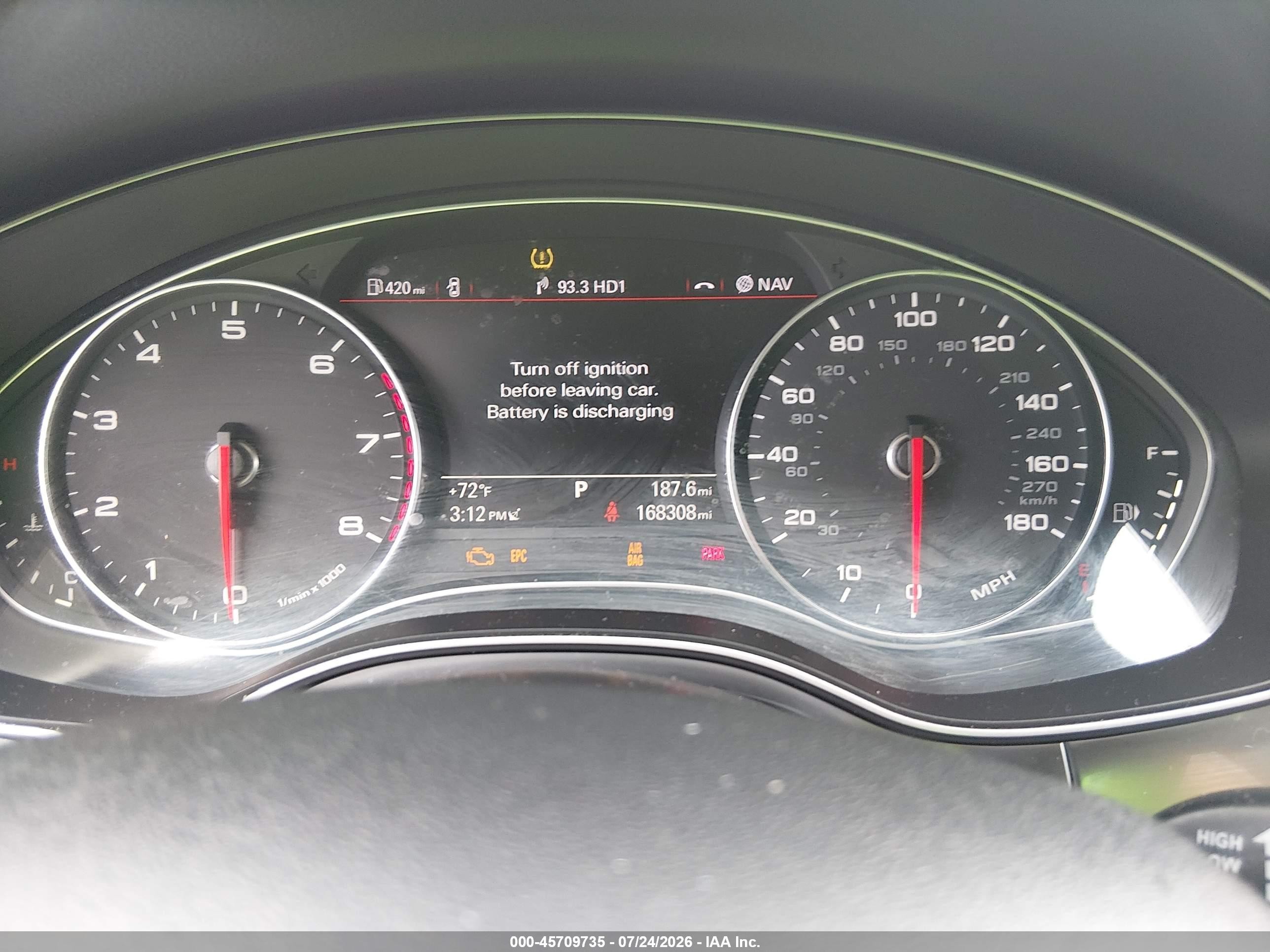 2014 Audi A7 3.0t Premium Plus Gray vin: WAU2GAFC7EN025898