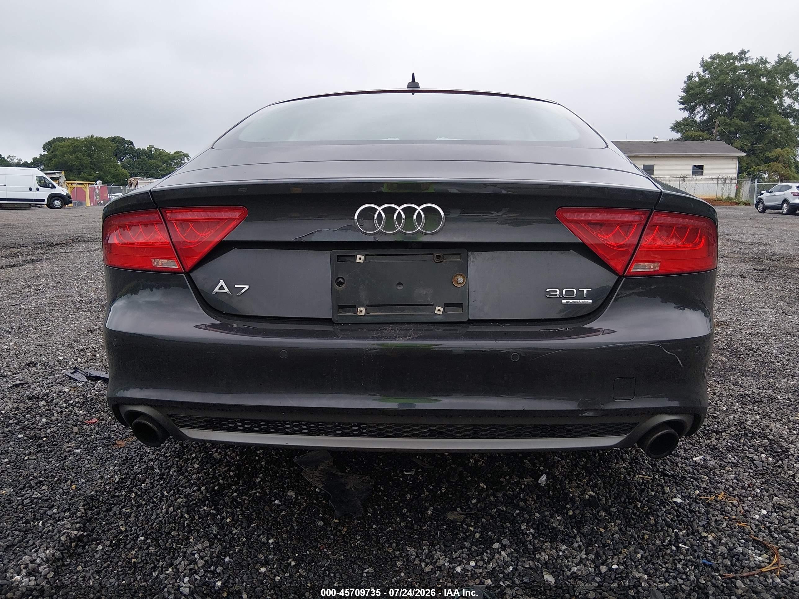 2014 Audi A7 3.0t Premium Plus Gray vin: WAU2GAFC7EN025898