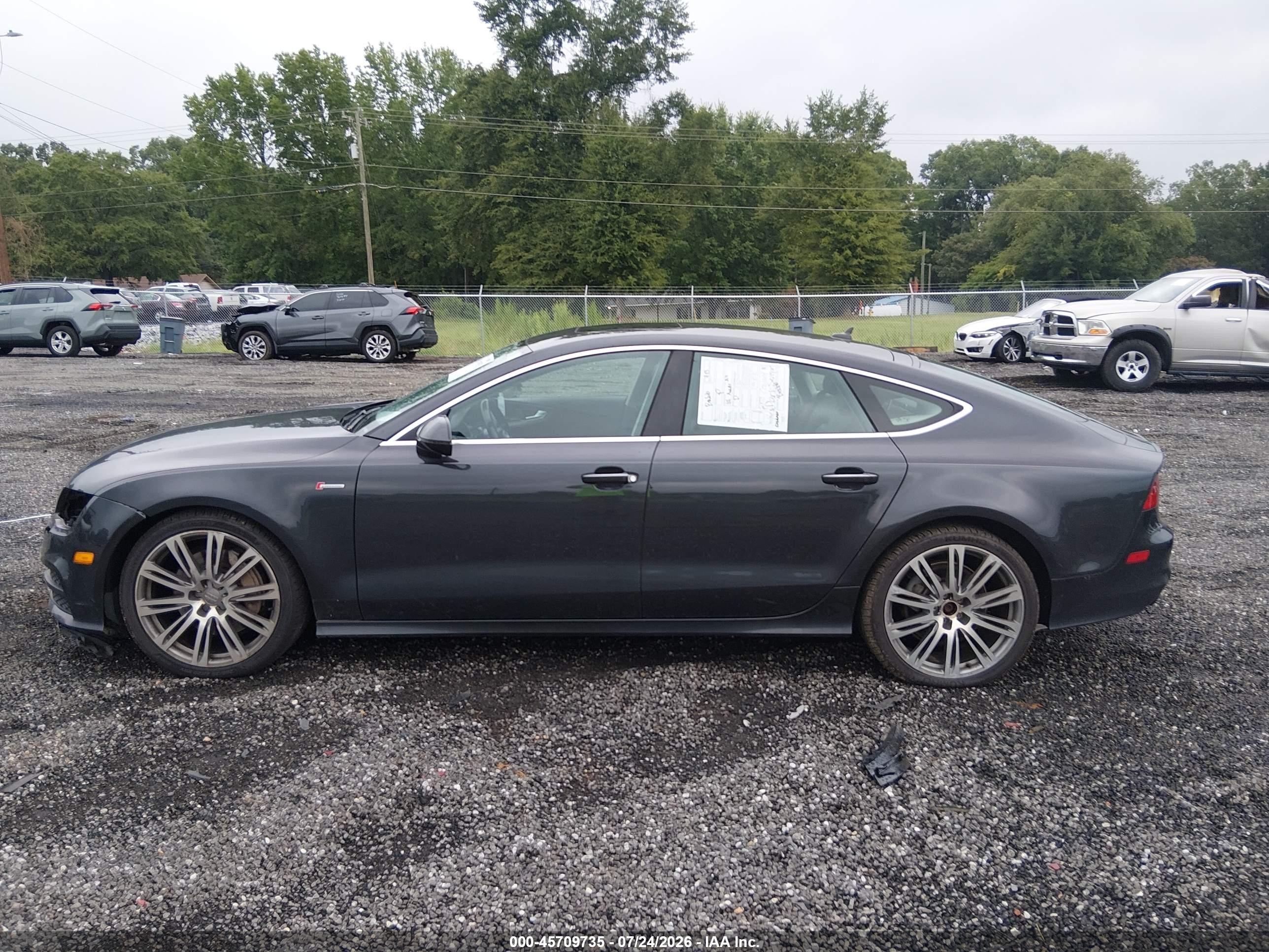 2014 Audi A7 3.0t Premium Plus Gray vin: WAU2GAFC7EN025898