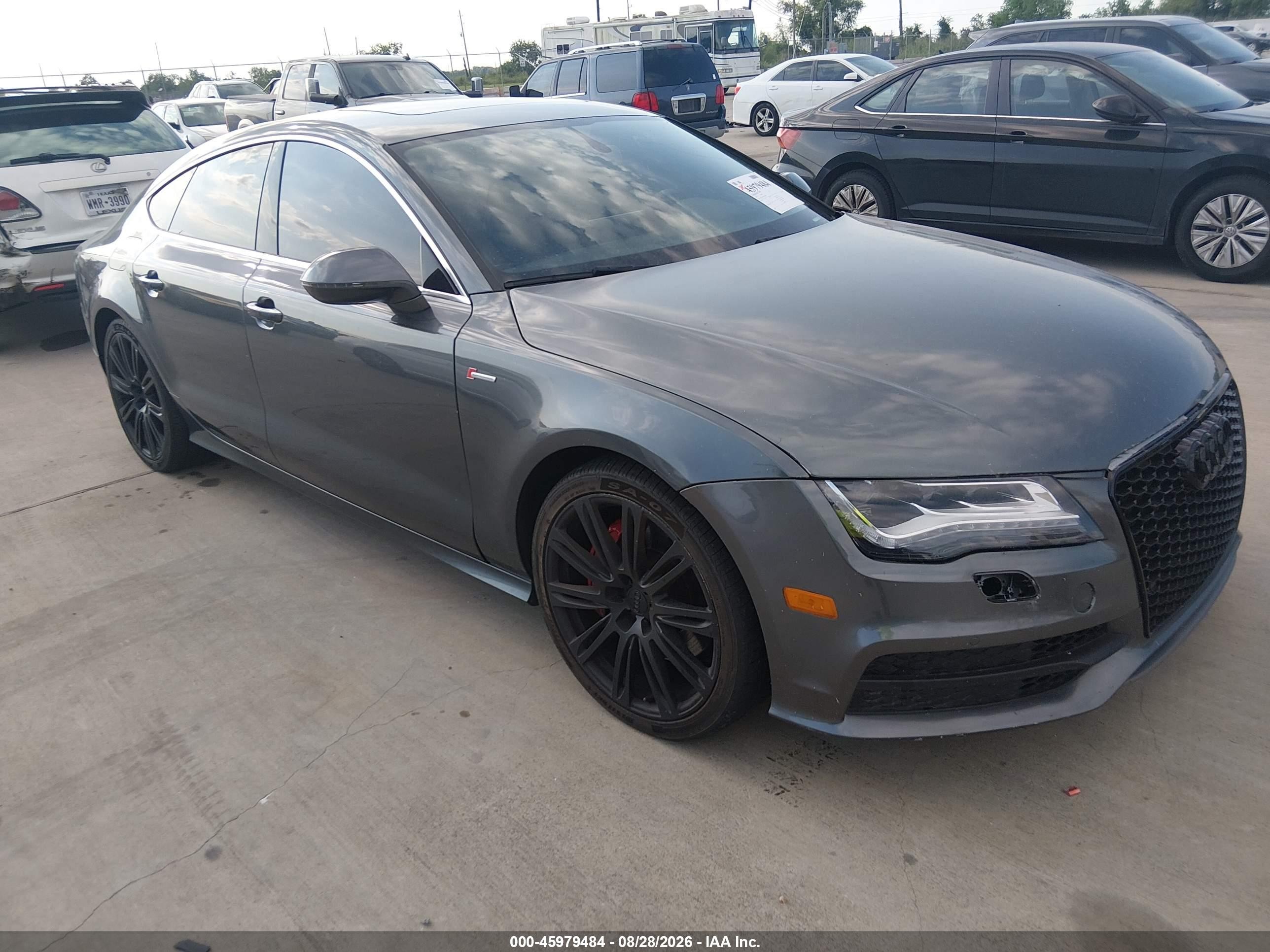 2014 Audi A7 3.0t Premium Plus Gray vin: WAU2GAFC7EN104052