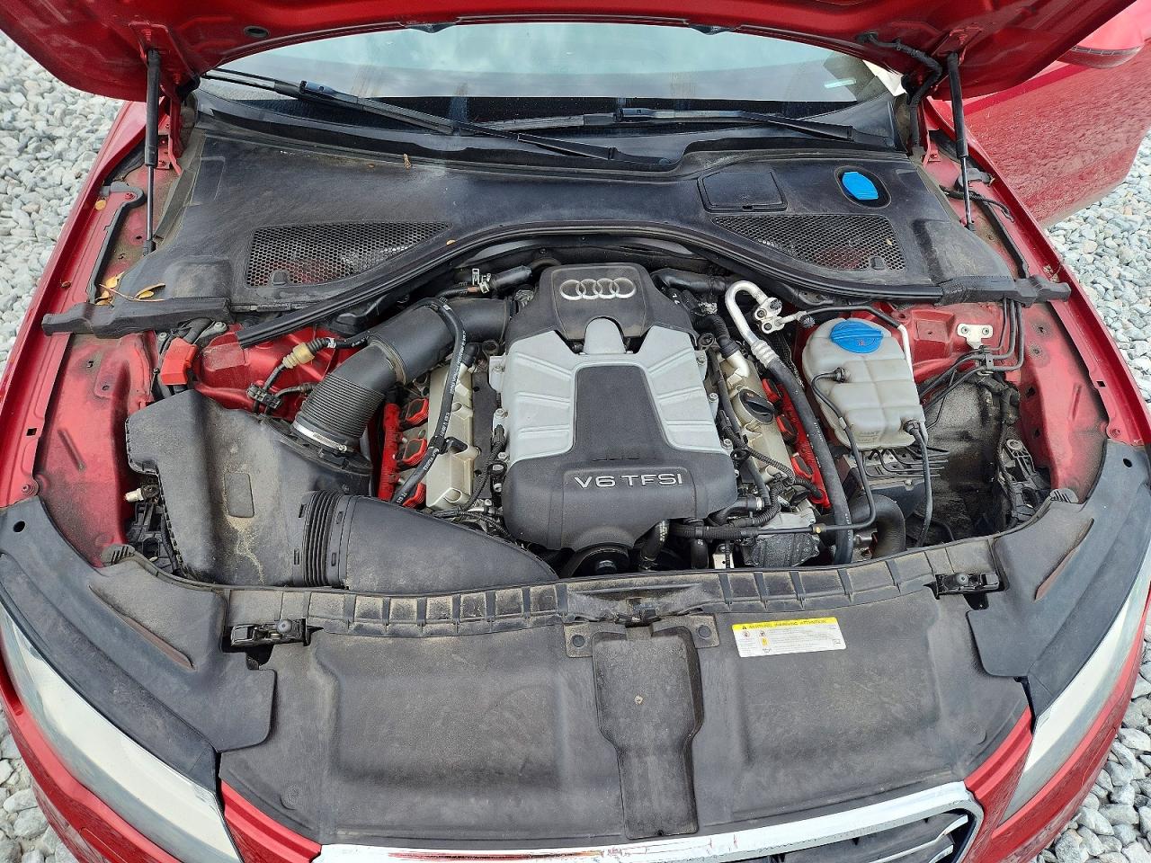 2013 Audi A7 Prestige Burgundy vin: WAU2GAFC8DN054003