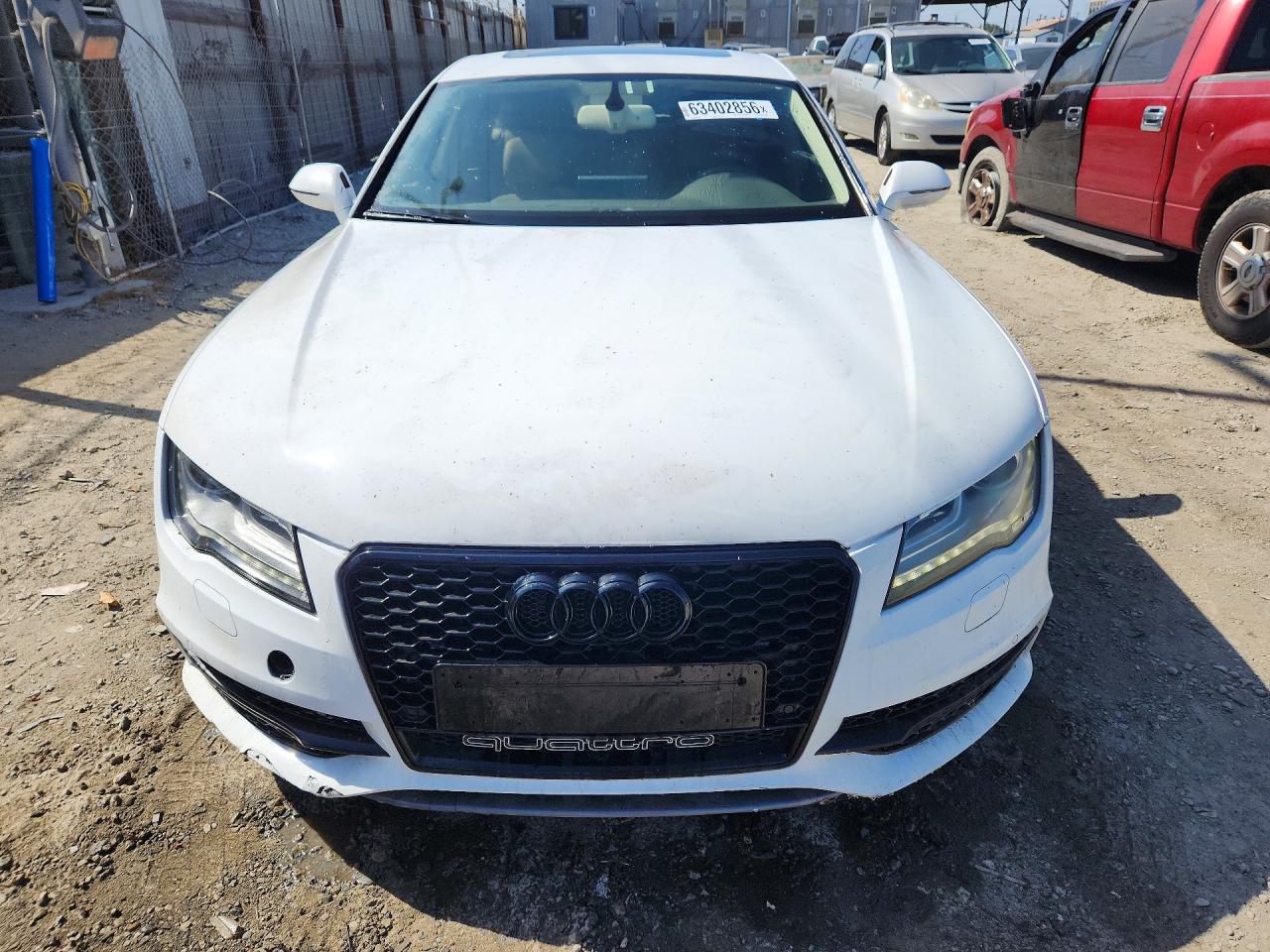 2012 Audi A7 Prestige Белый vin: WAU2GAFC9CN080284