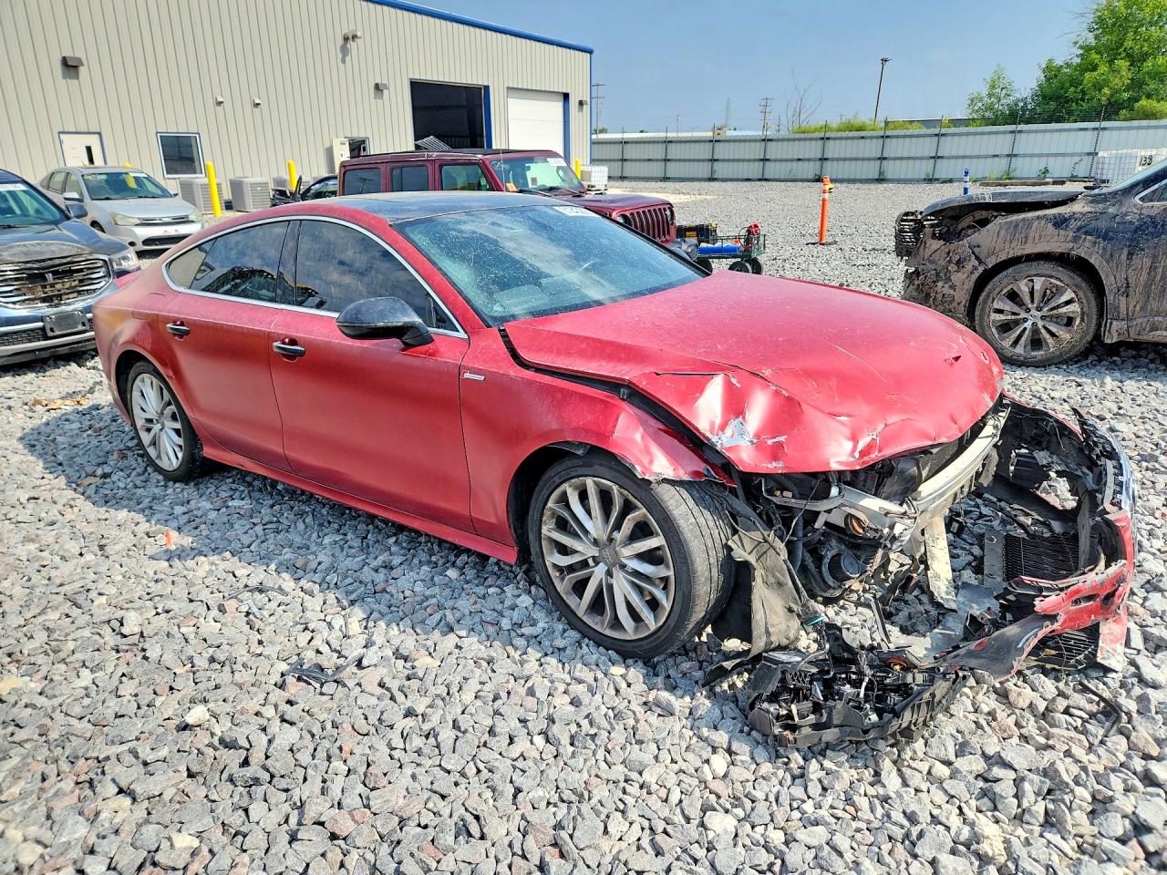 2012 Audi A7 Prestige Maroon vin: WAU2GAFC9CN165335
