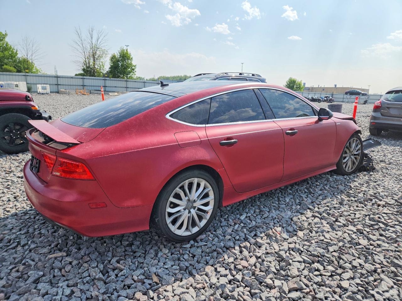 2012 Audi A7 Prestige Maroon vin: WAU2GAFC9CN165335