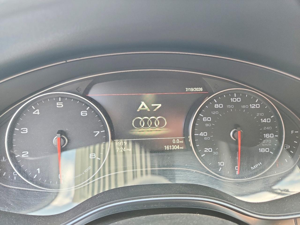 2012 Audi A7 Prestige Maroon vin: WAU2GAFC9CN165335