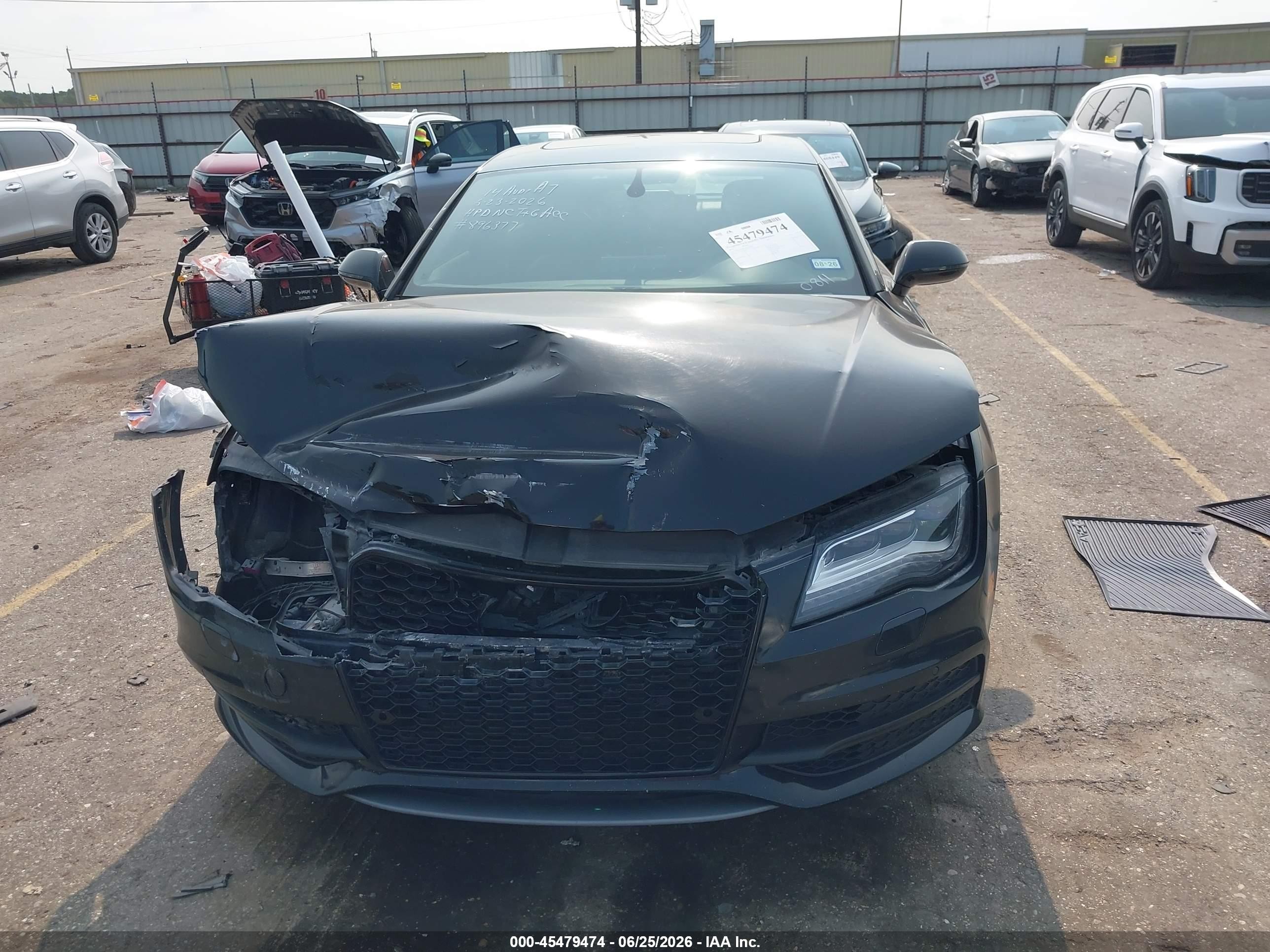 2014 Audi A7 3.0t Premium Plus Black vin: WAU2GAFCXEN020811