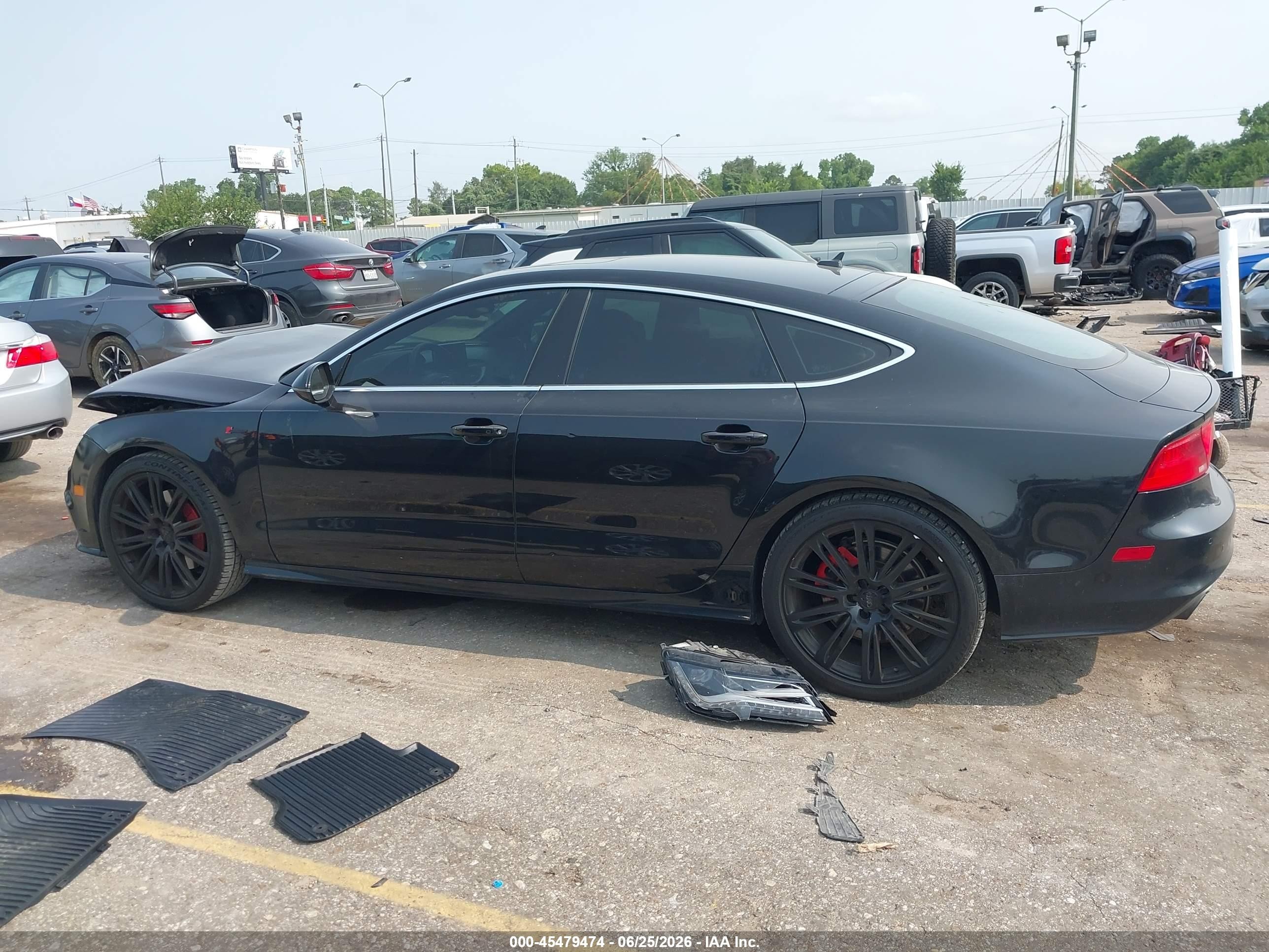 2014 Audi A7 3.0t Premium Plus Black vin: WAU2GAFCXEN020811