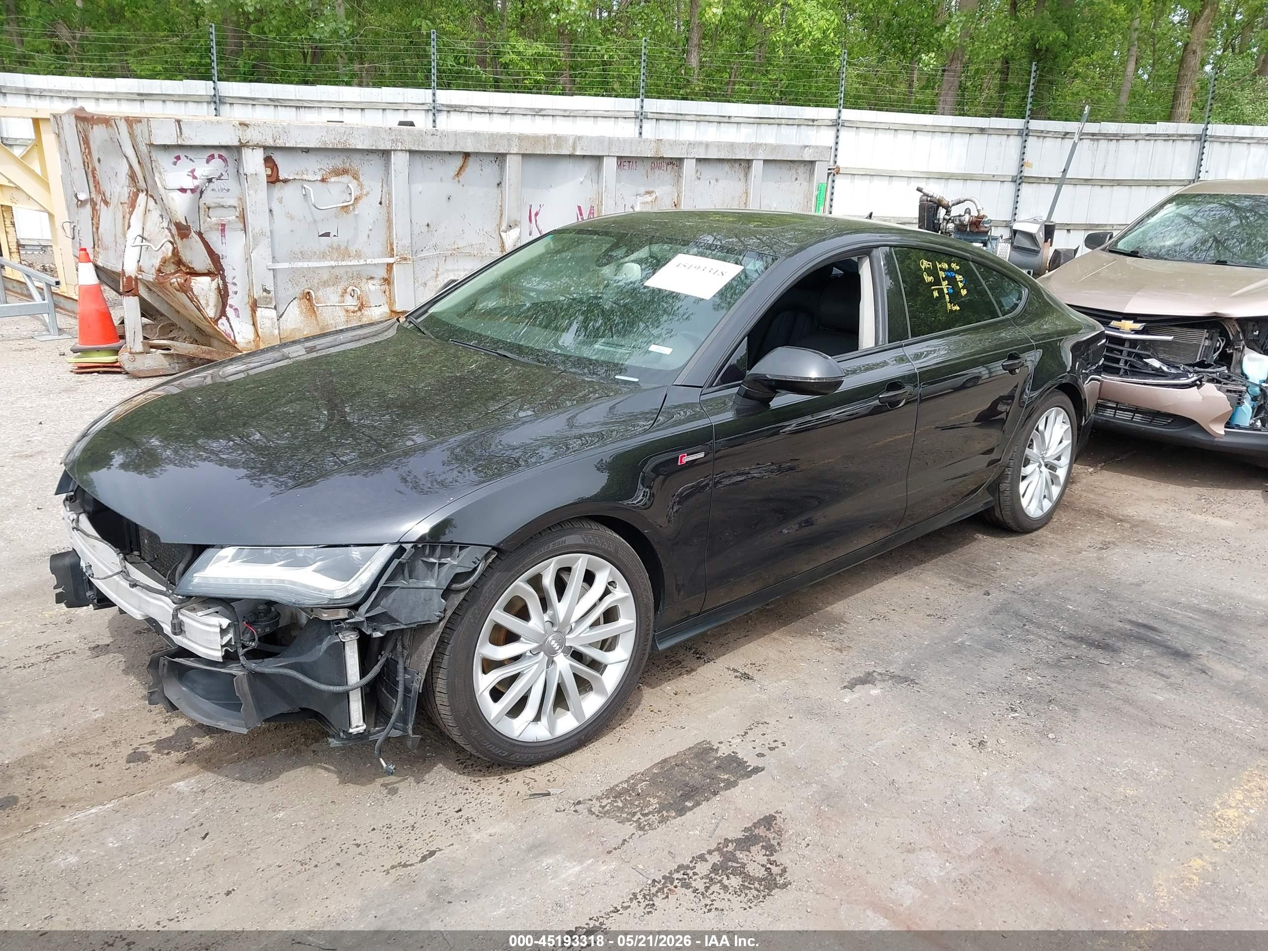 2014 Audi A7 3.0t Premium Plus Черный vin: WAU2GAFCXEN078837