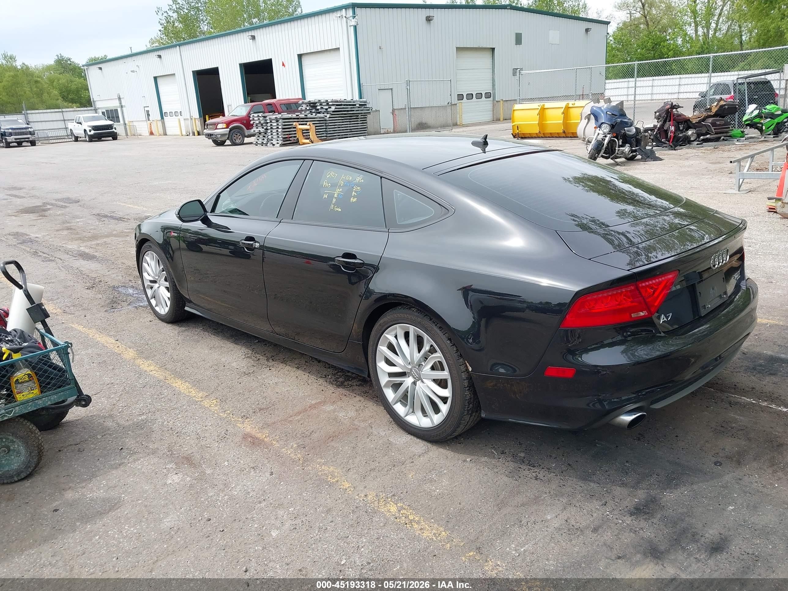 2014 Audi A7 3.0t Premium Plus Черный vin: WAU2GAFCXEN078837