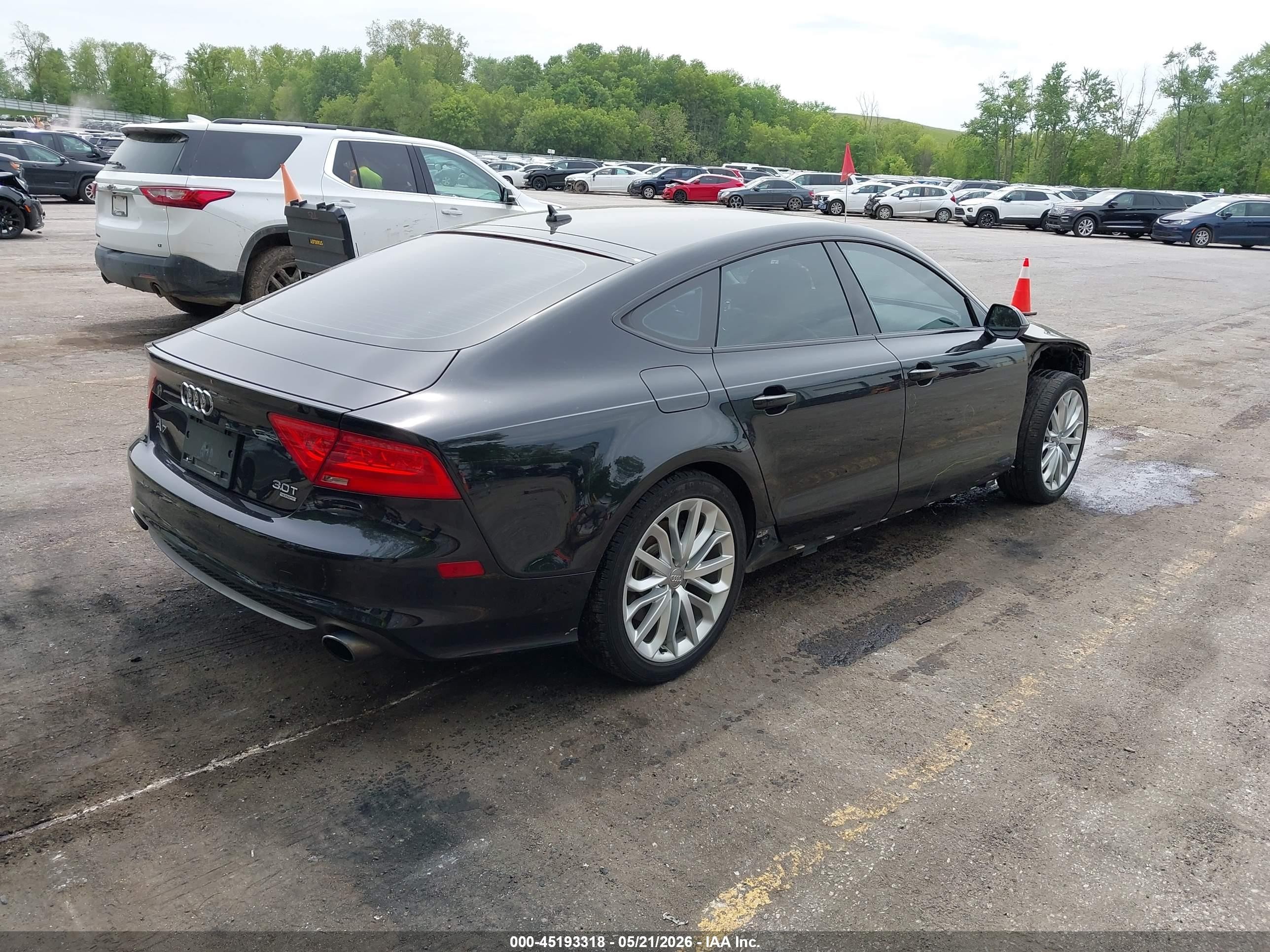2014 Audi A7 3.0t Premium Plus Черный vin: WAU2GAFCXEN078837