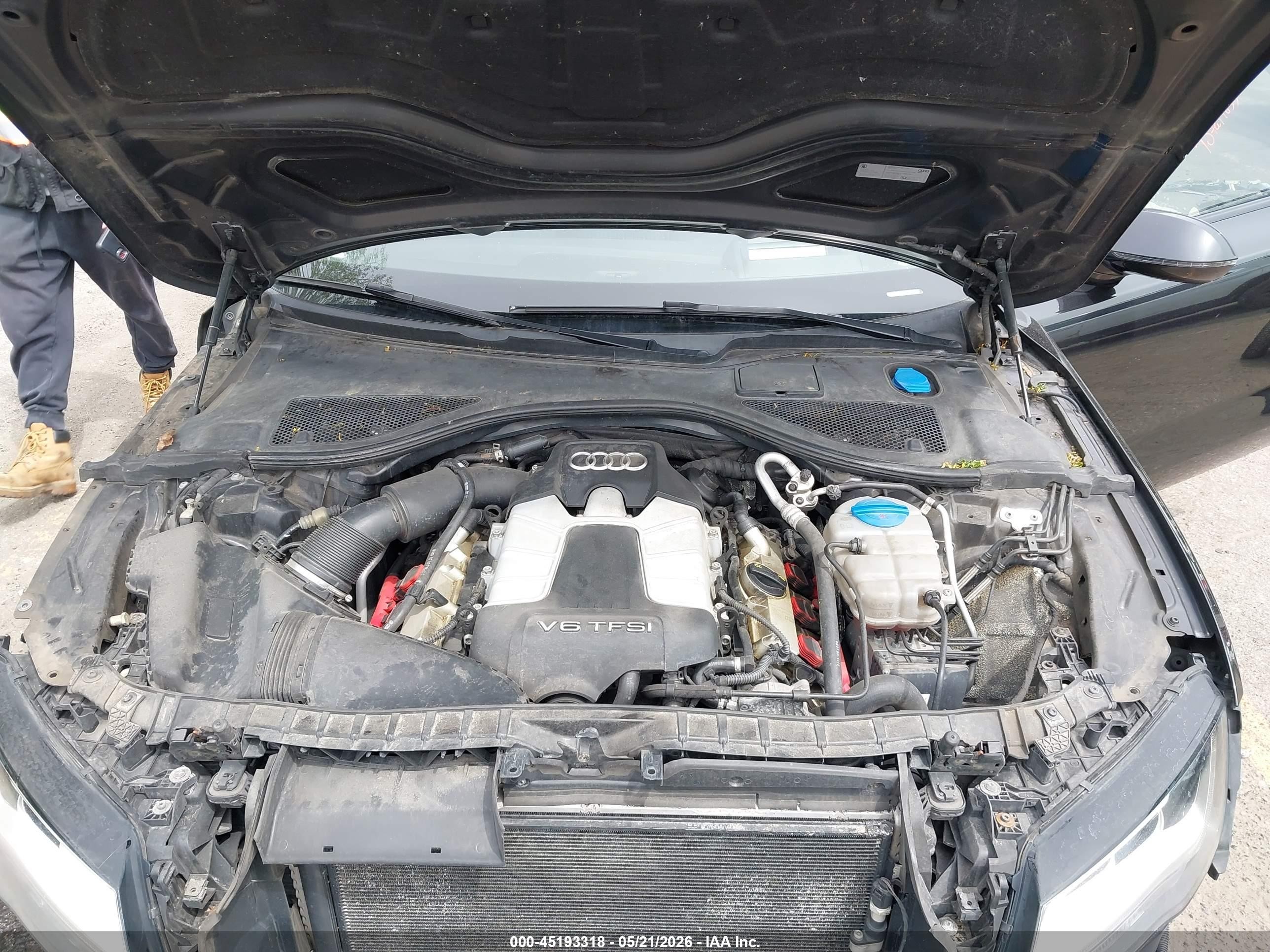 2014 Audi A7 3.0t Premium Plus Черный vin: WAU2GAFCXEN078837