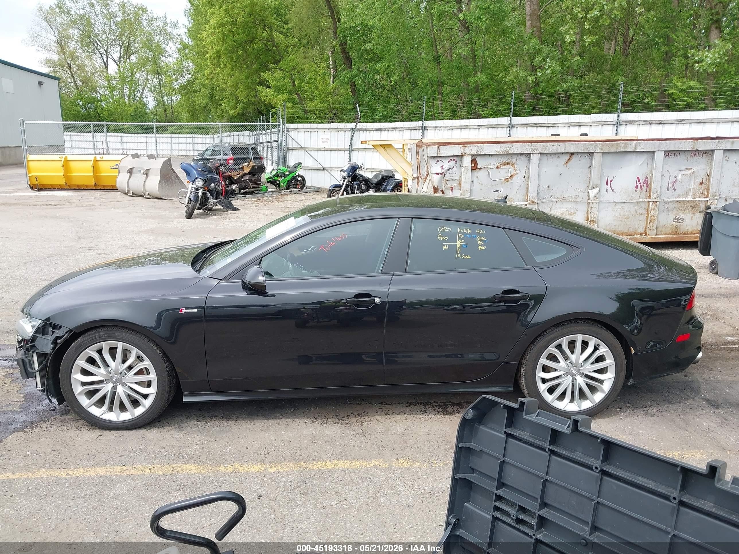 2014 Audi A7 3.0t Premium Plus Черный vin: WAU2GAFCXEN078837