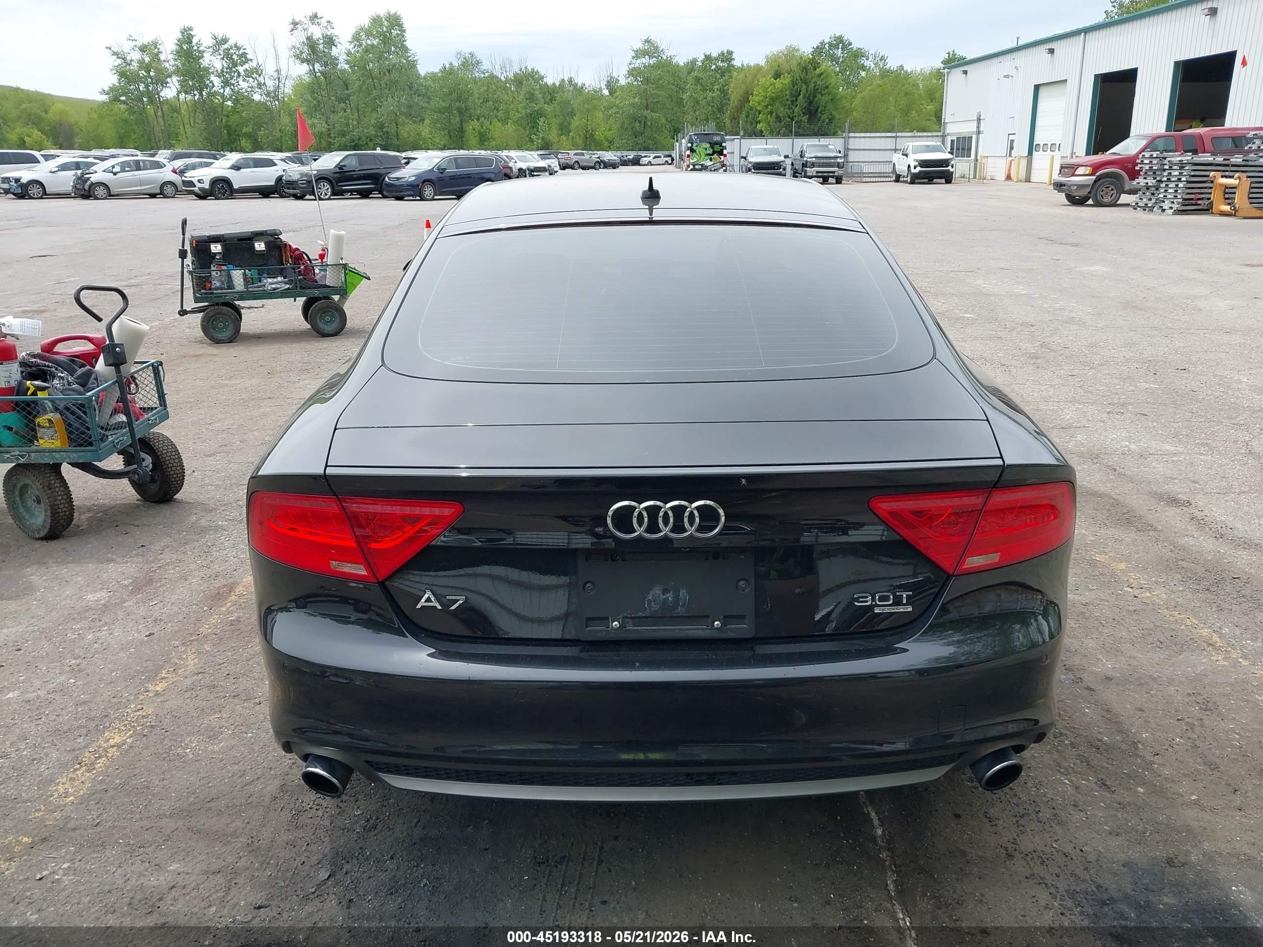2014 Audi A7 3.0t Premium Plus Черный vin: WAU2GAFCXEN078837