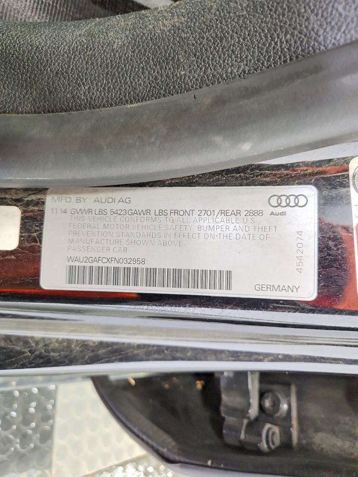 2015 Audi A7 Prestige Black vin: WAU2GAFCXFN032958