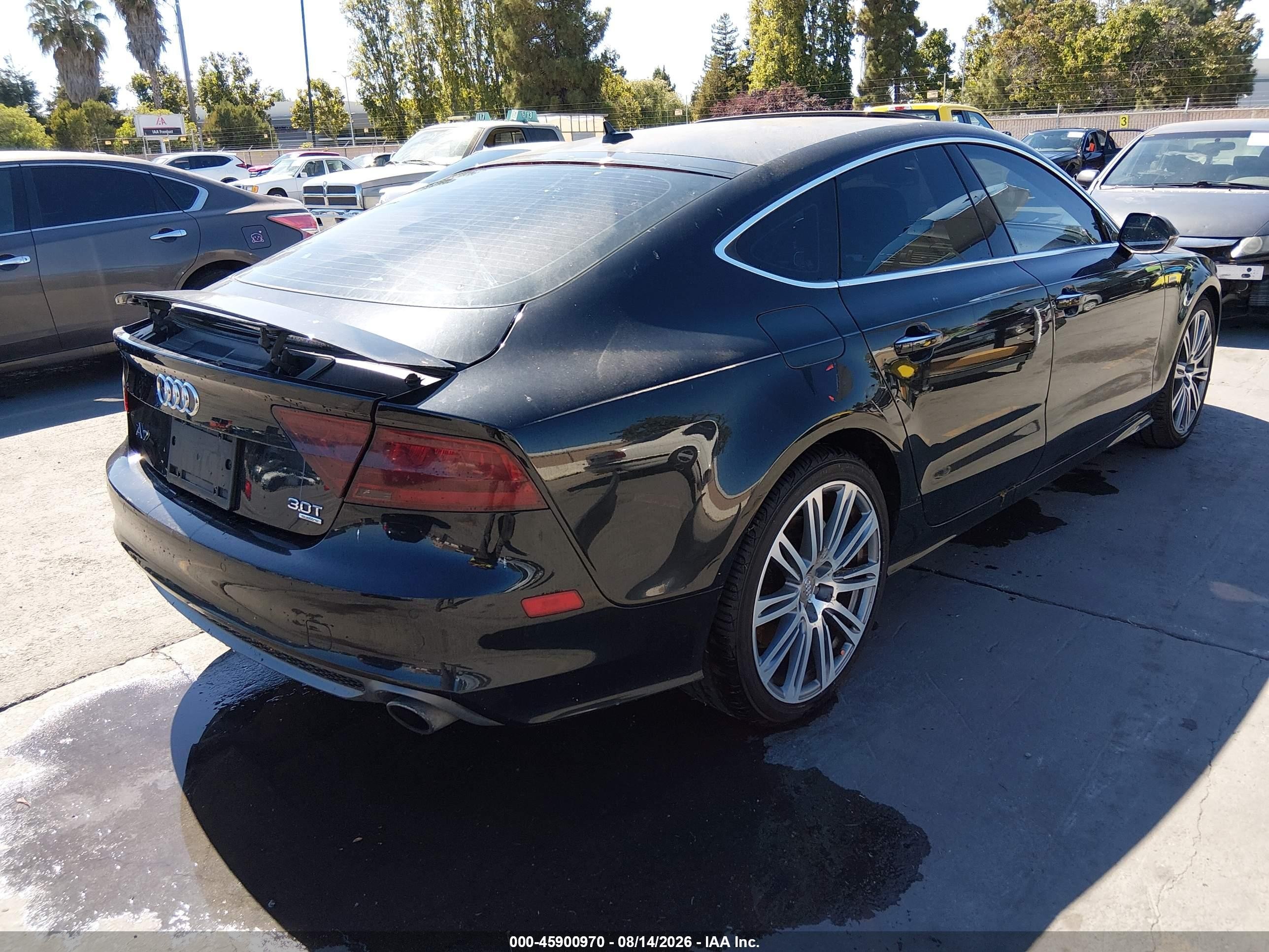2012 Audi A7 3.0 Prestige Black vin: WAU2GBFC5CN163071